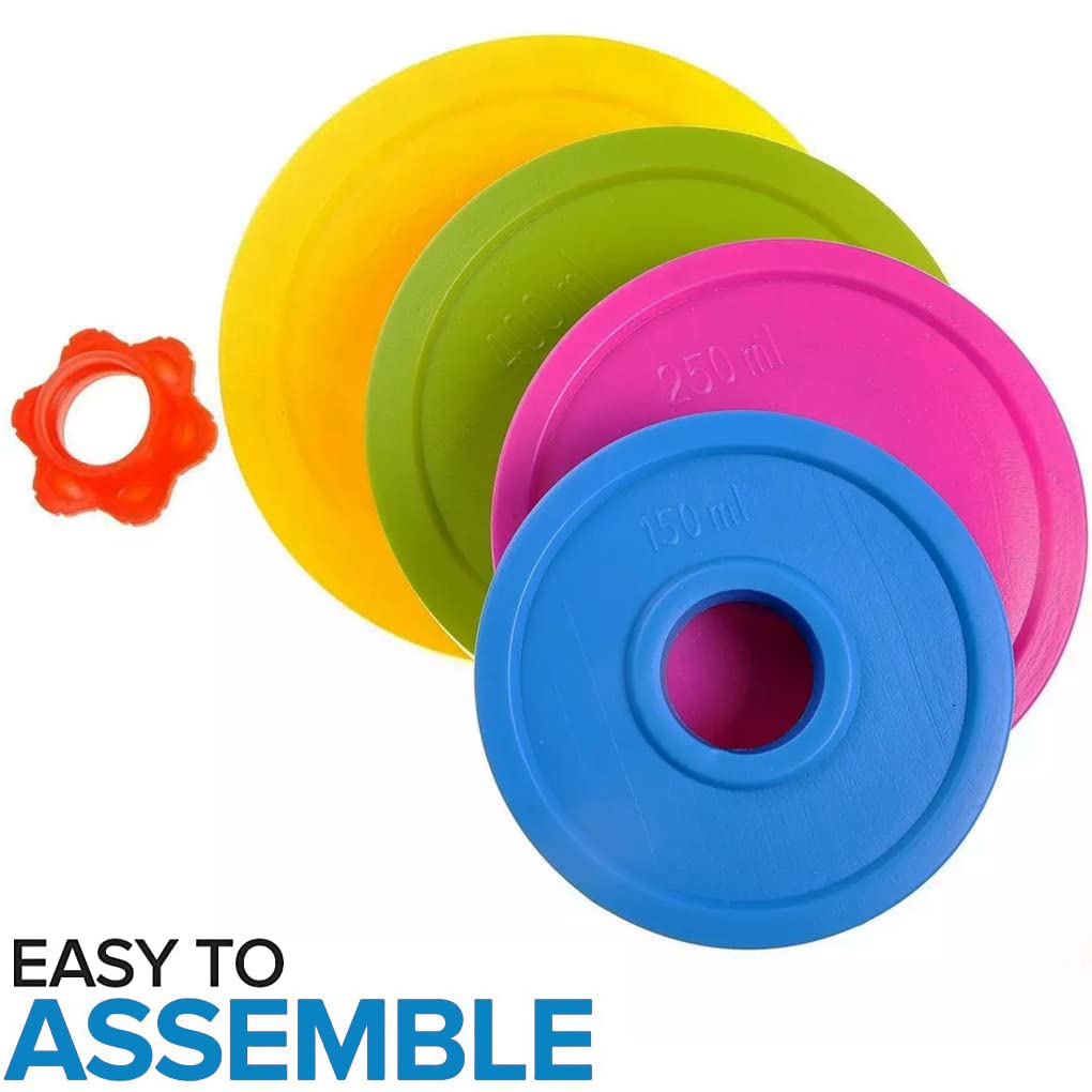 Liberty Imports Kids Barbell Weight Set - Adjustable 32-Inch Toy Barbell for Exercise & Pretend Play