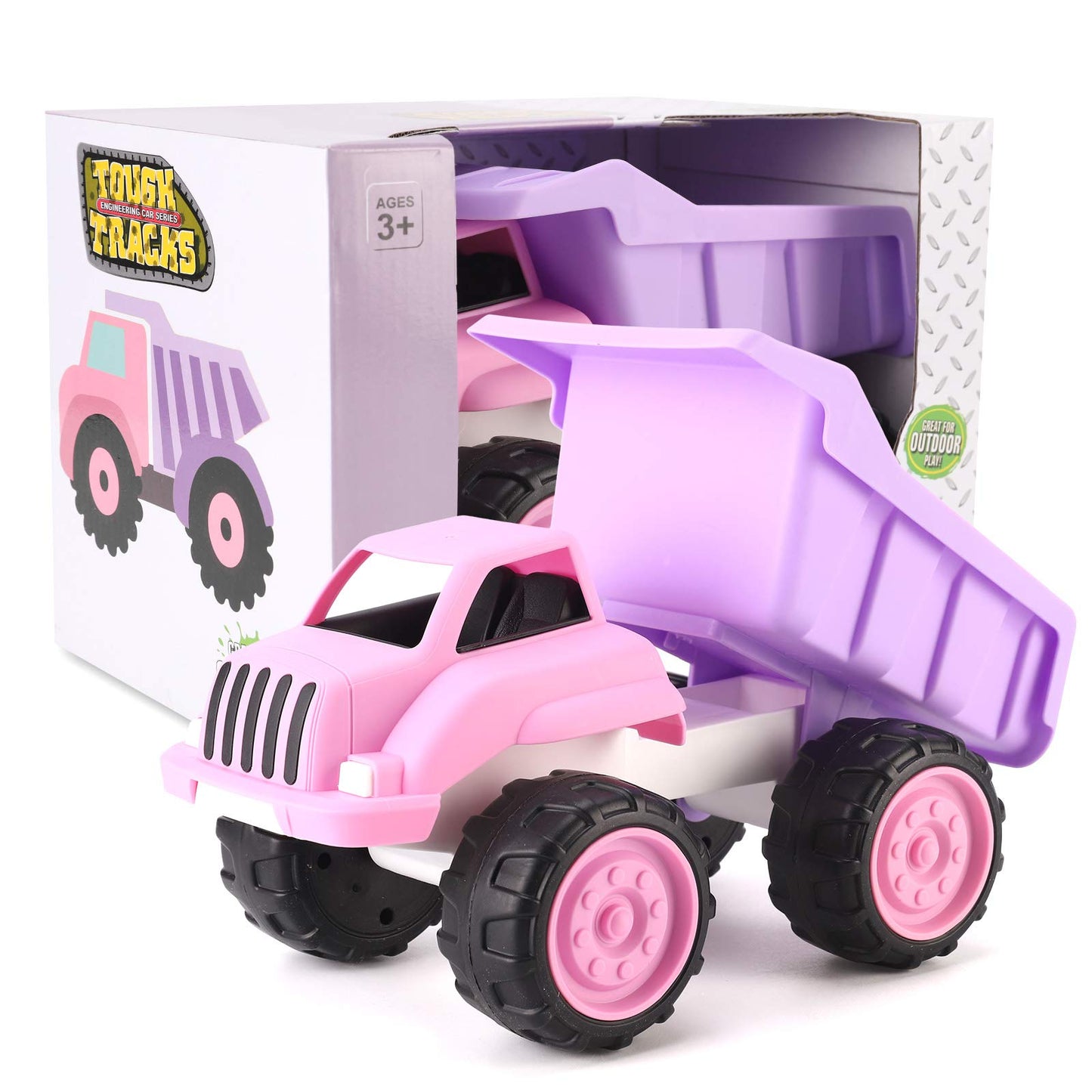 Liberty Imports Pink Dump Truck for Toddlers – Large Tilting Dumper Toy Vehicle