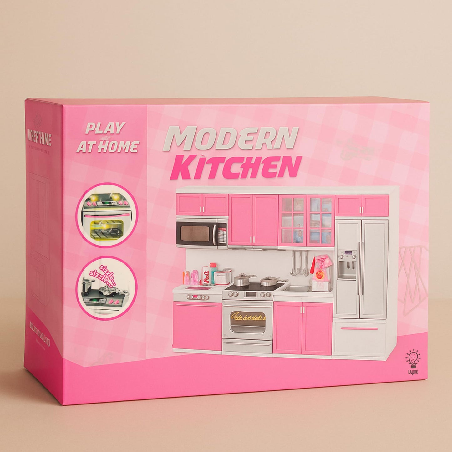 Liberty Imports Doll Kitchen Playset – Pink Mini 4-in-1 Kitchen for 11-12 inch Dolls