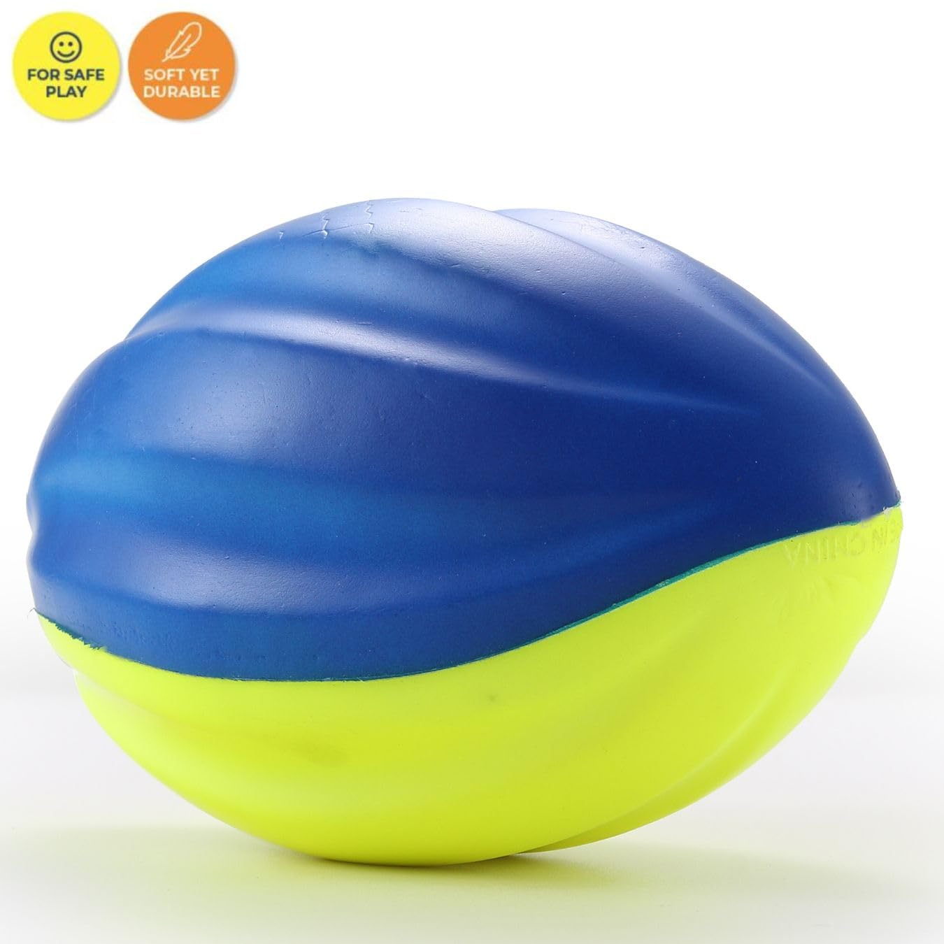 Liberty Imports 8.5-Inch Foam Spiral Footballs - Set of 3 for Kids' Training