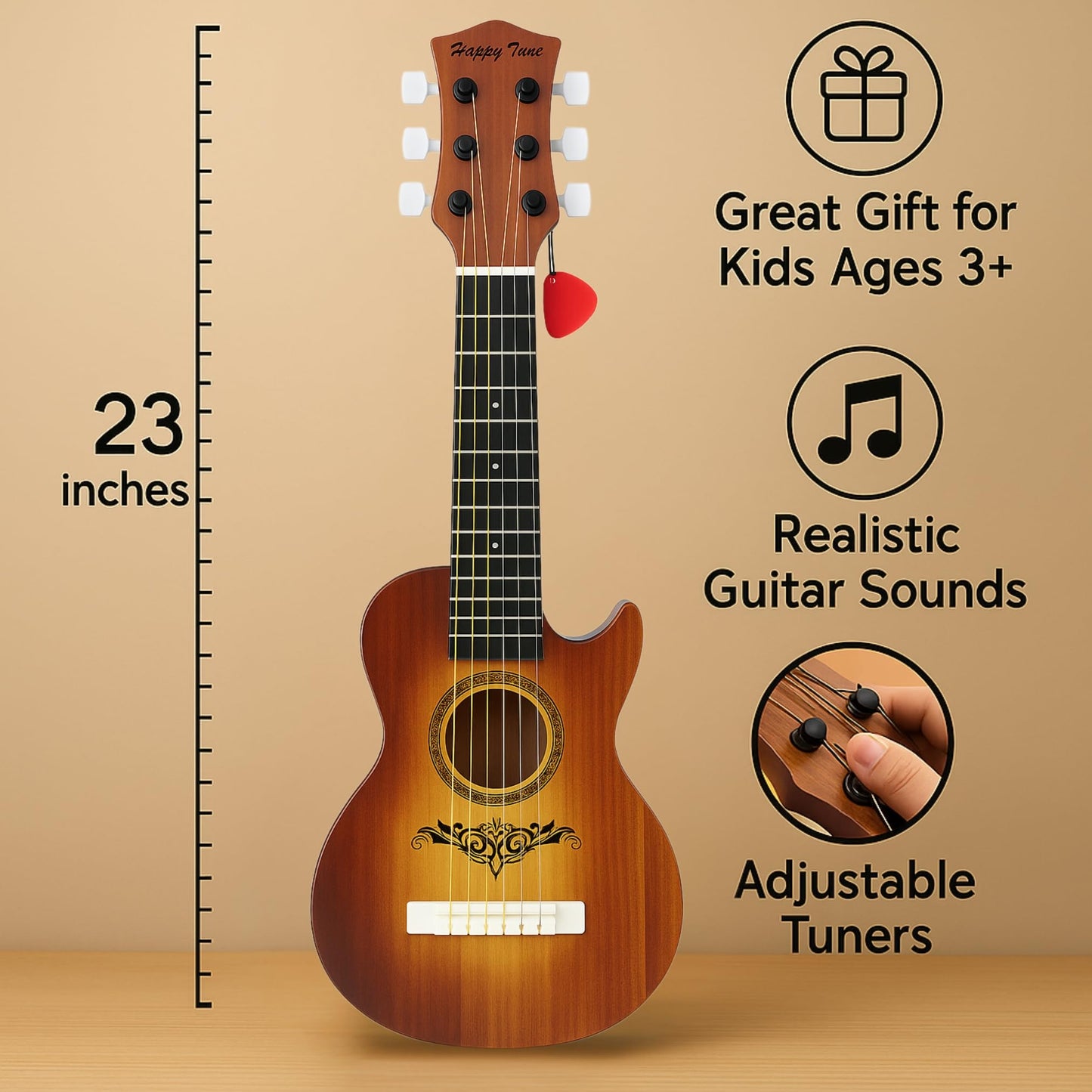 Liberty Imports 23-Inch Kids Acoustic Guitar – Realistic Steel Strings for Beginners