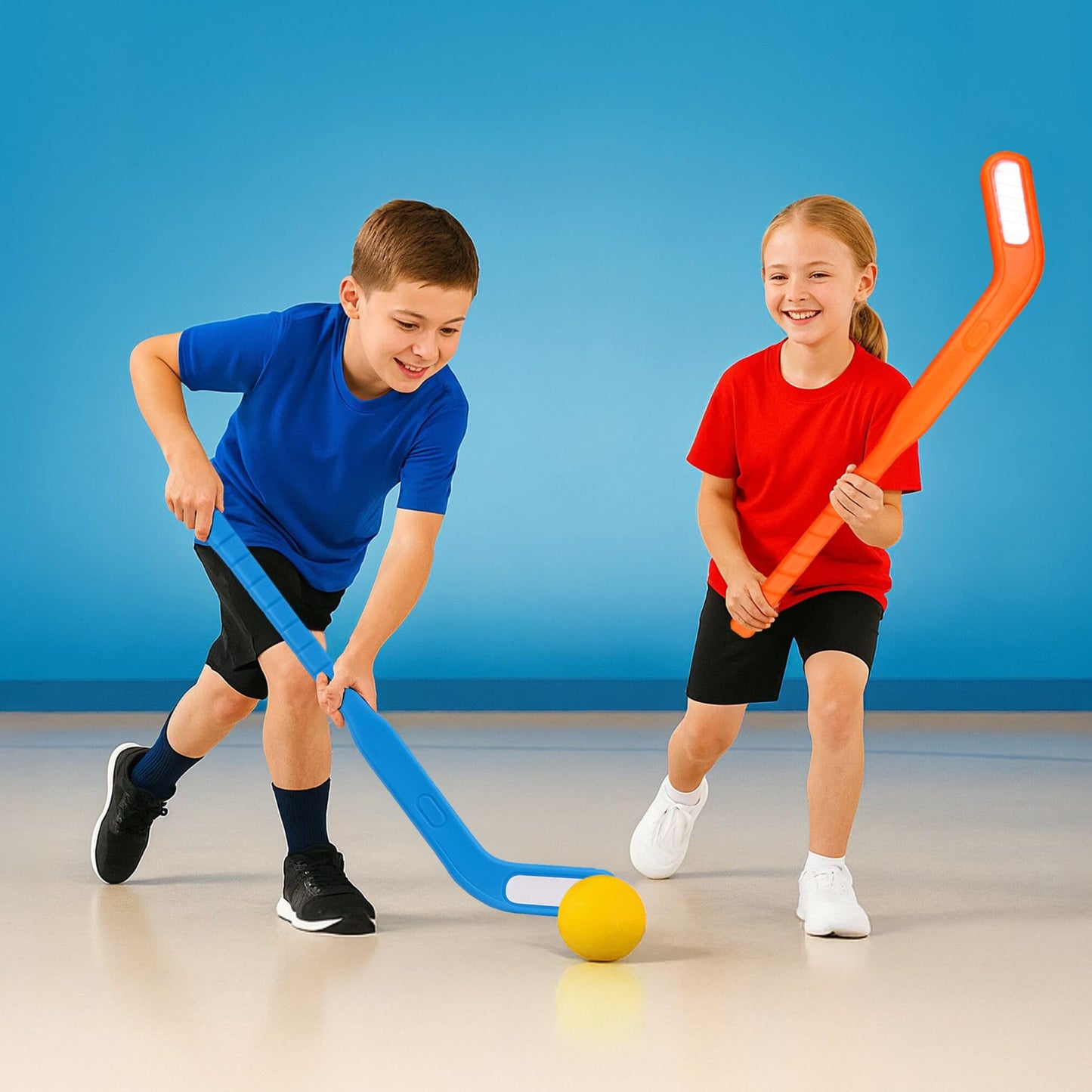 Liberty Imports Kids Floor Hockey Set – 29-Inch Sticks, Indoor/Outdoor Play (2-Pack)