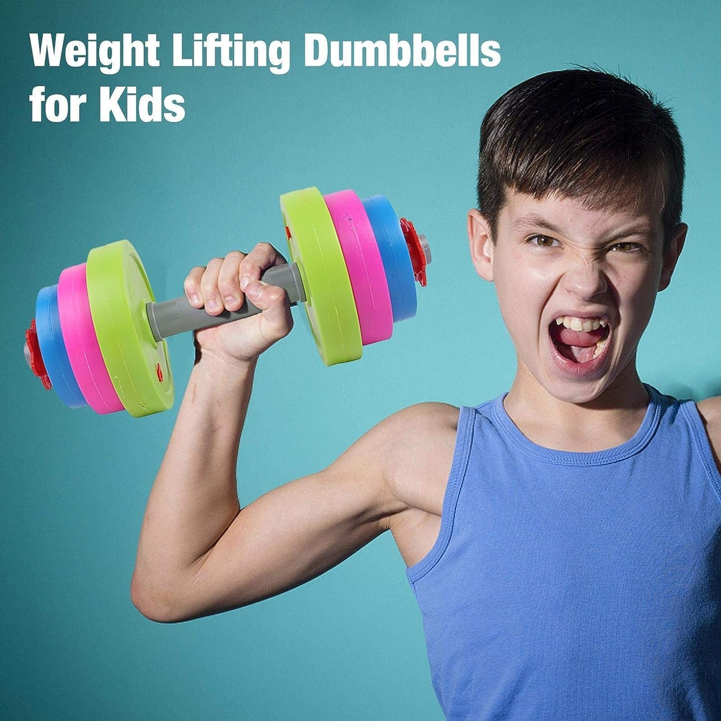 Liberty Imports Adjustable Dumbbell Toy – Pretend Workout for Kids