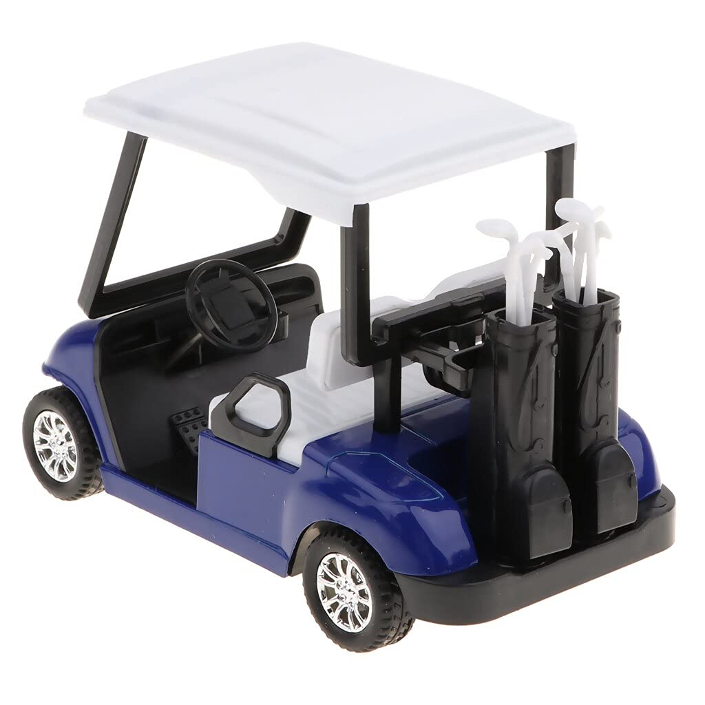 6 Pack Diecast Golf Carts with Clubs – 1:20 Scale Pullback Vehicles by Liberty Imports