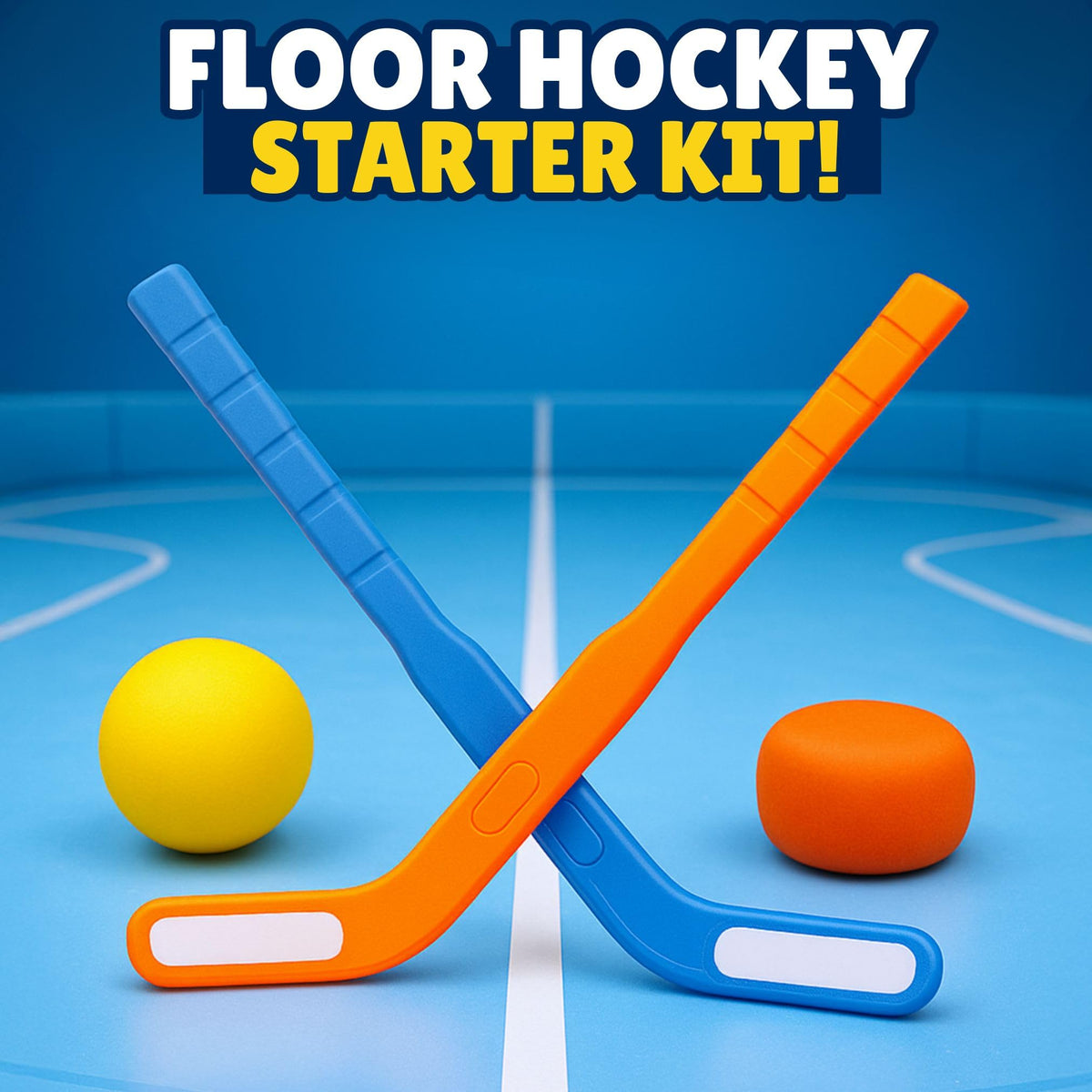 Liberty Imports Kids Floor Hockey Set – 29-Inch Sticks, Indoor/Outdoor Play (2-Pack)