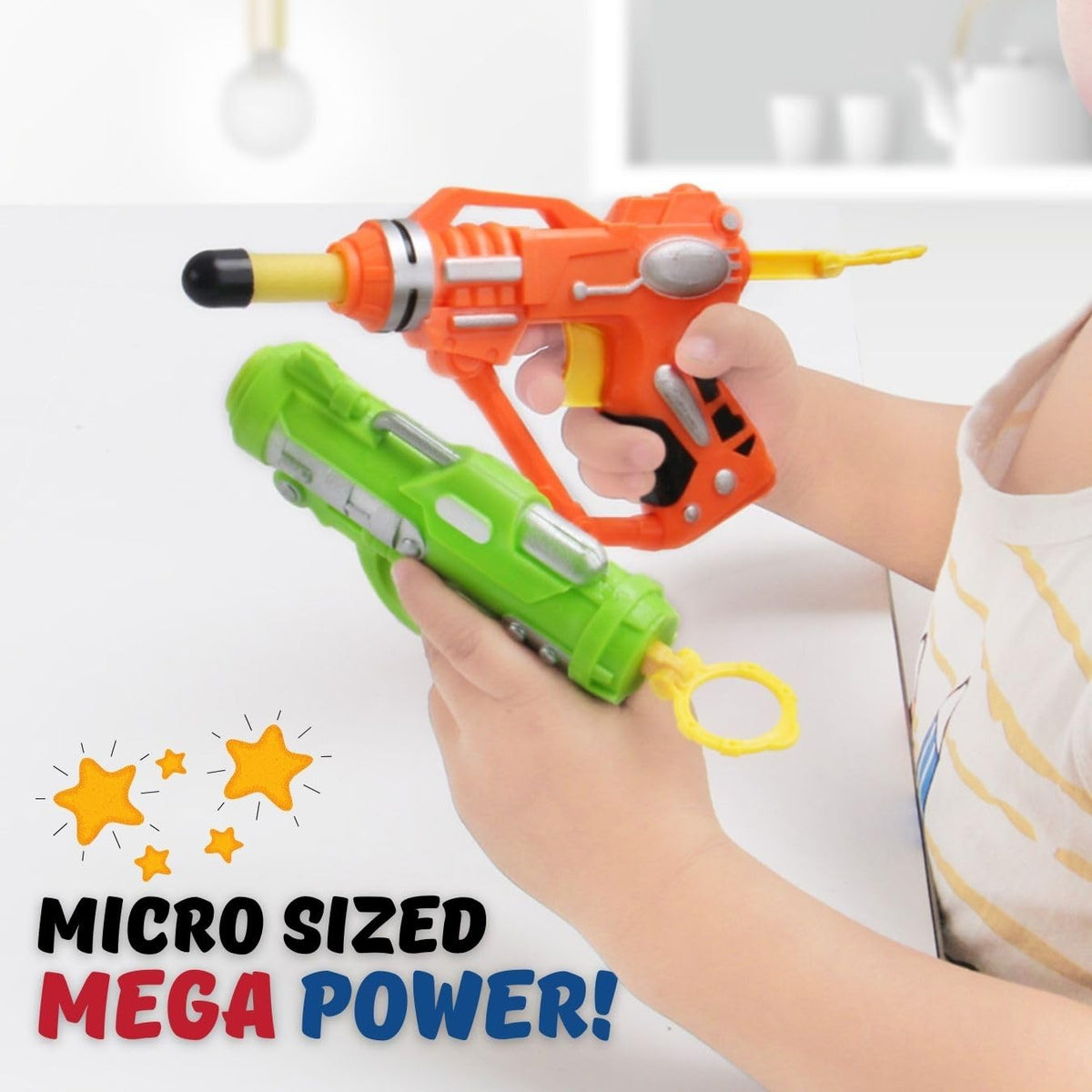 Liberty Imports 6-Pack Mini Foam Dart Blasters | Nerf-Compatible Party Favors