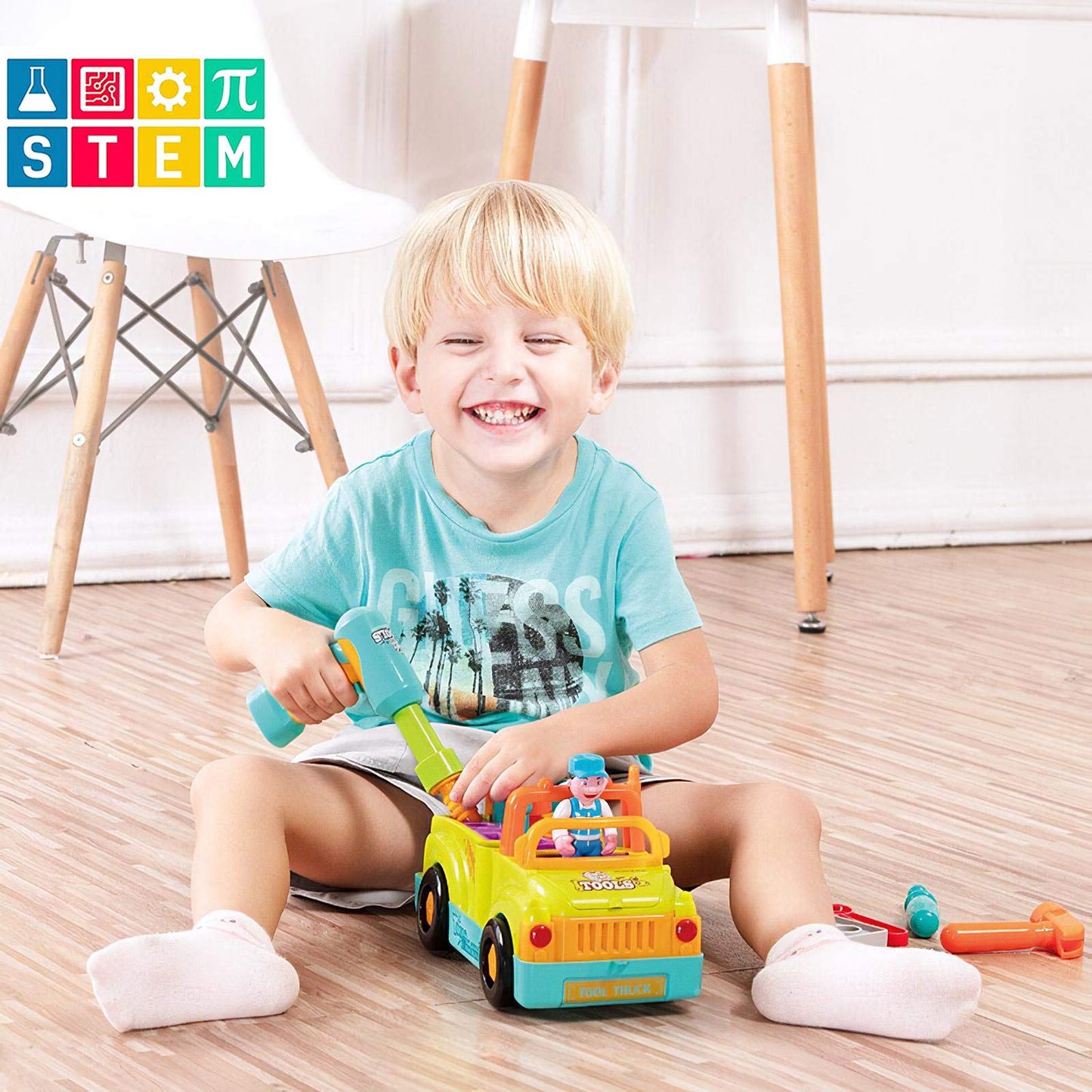 Liberty Imports Toddler Tool Set – Interactive Truck & Drill Toy for 2-Year-Old Builders