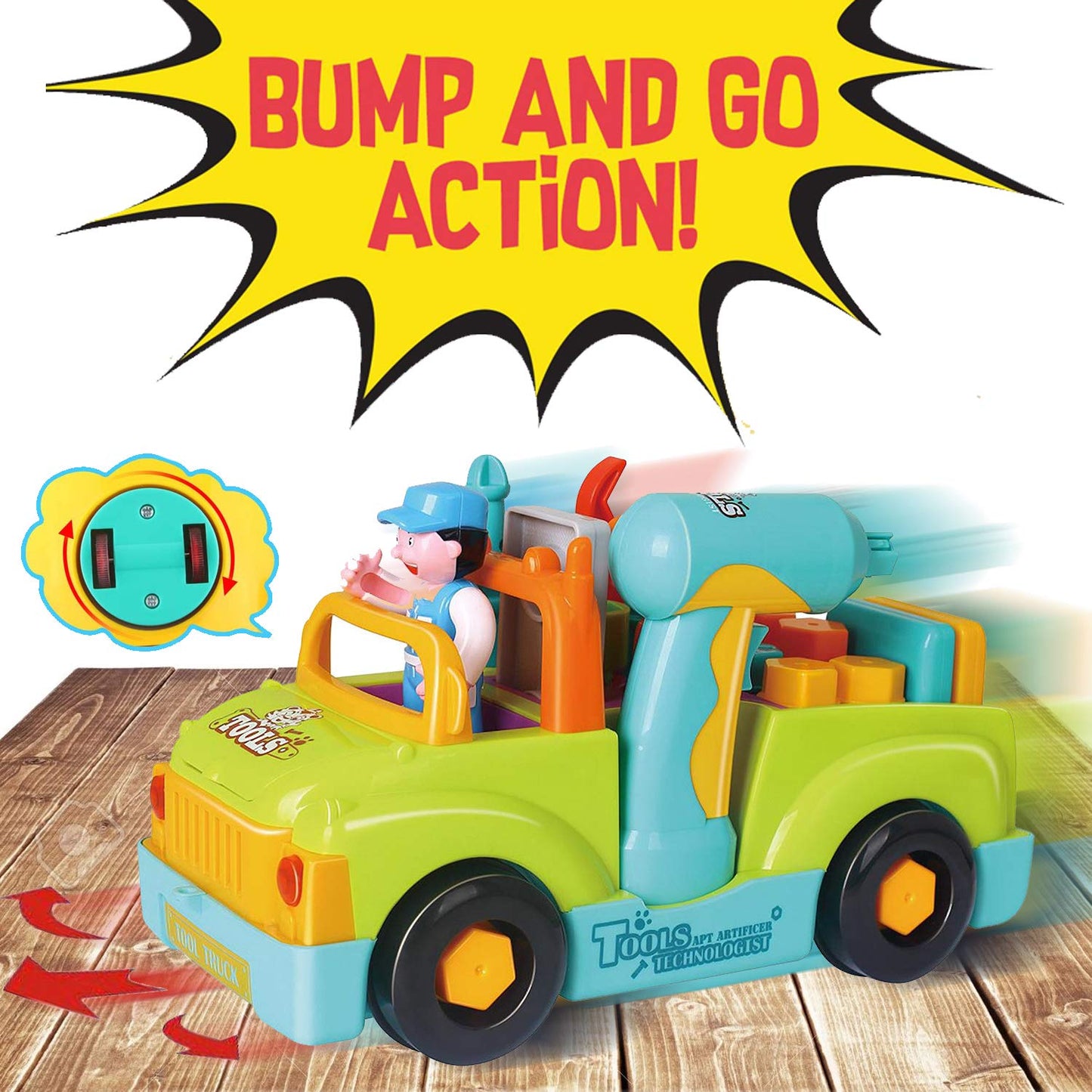 Liberty Imports Toddler Tool Set – Interactive Truck & Drill Toy for 2-Year-Old Builders