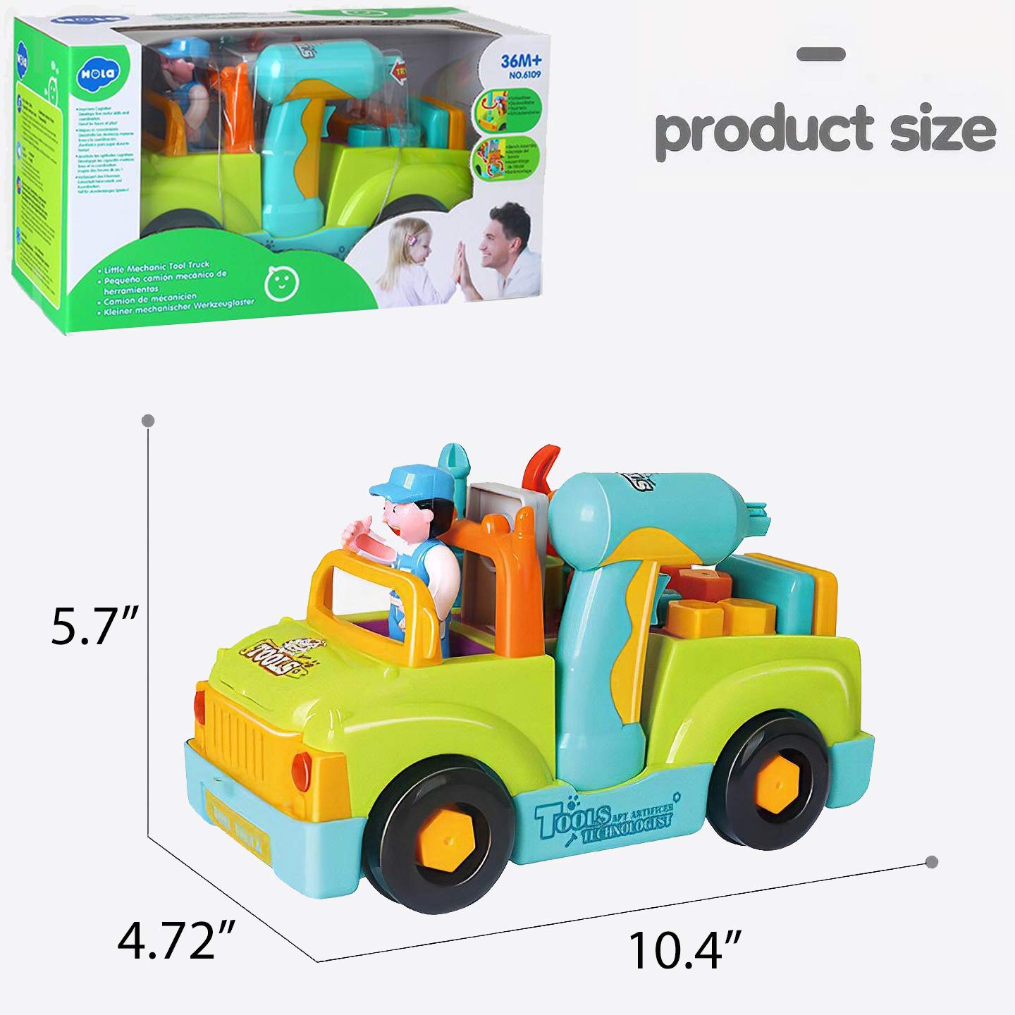Liberty Imports Toddler Tool Set – Interactive Truck & Drill Toy for 2-Year-Old Builders