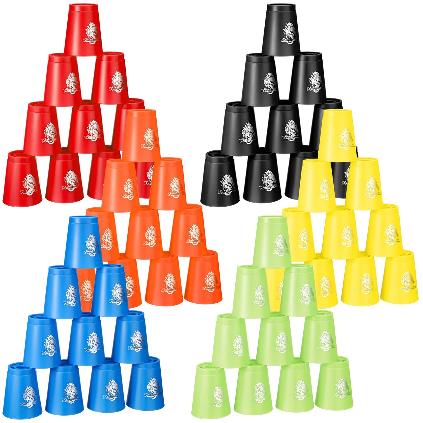 Libima 72-Piece Sports Stacking Cups Set – Fast Stacking Cup Game for Parties, Travel & Family Fun