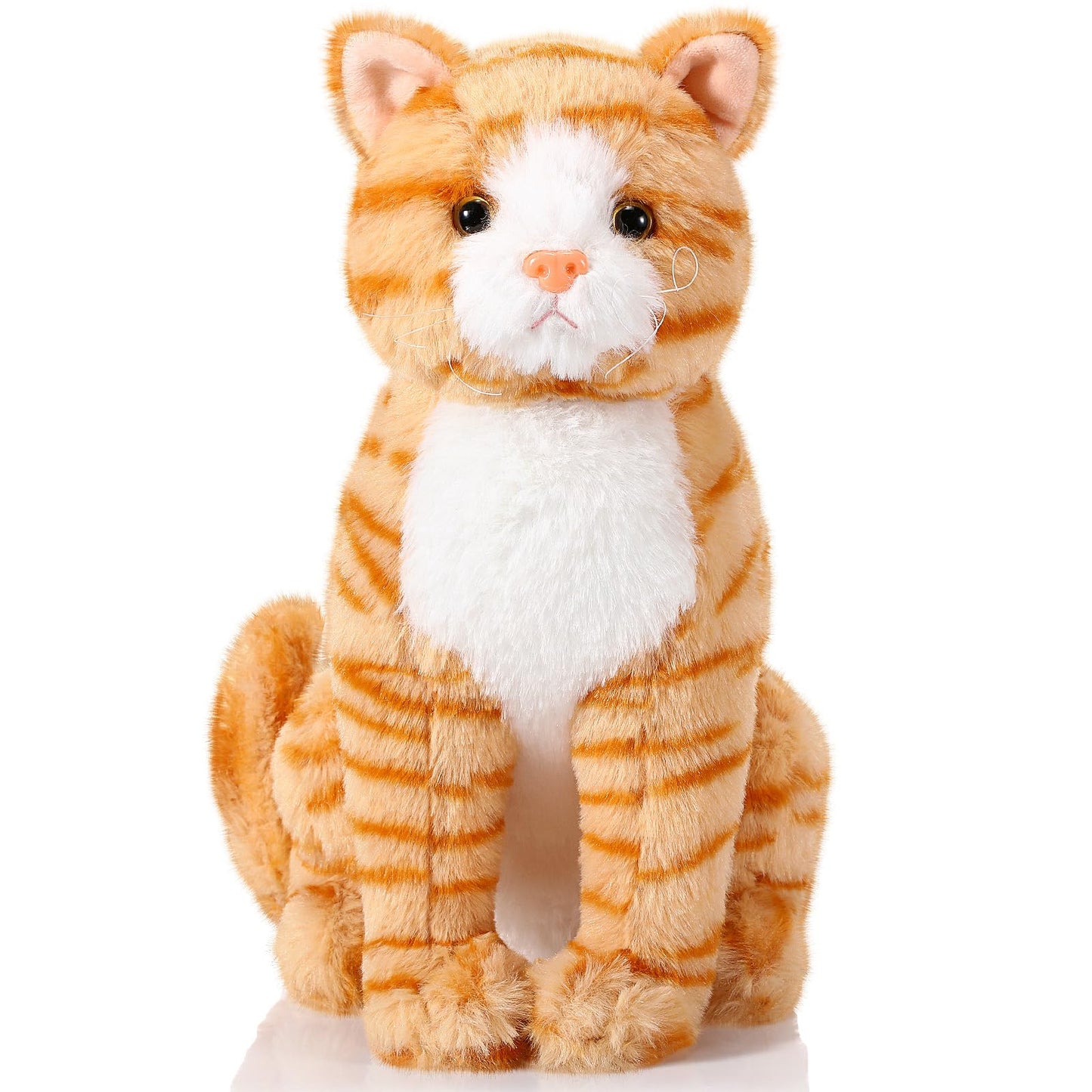 Libima 13-Inch Orange Cat Plush Toy – Realistic, Soft Stuffed Kitten for Kids