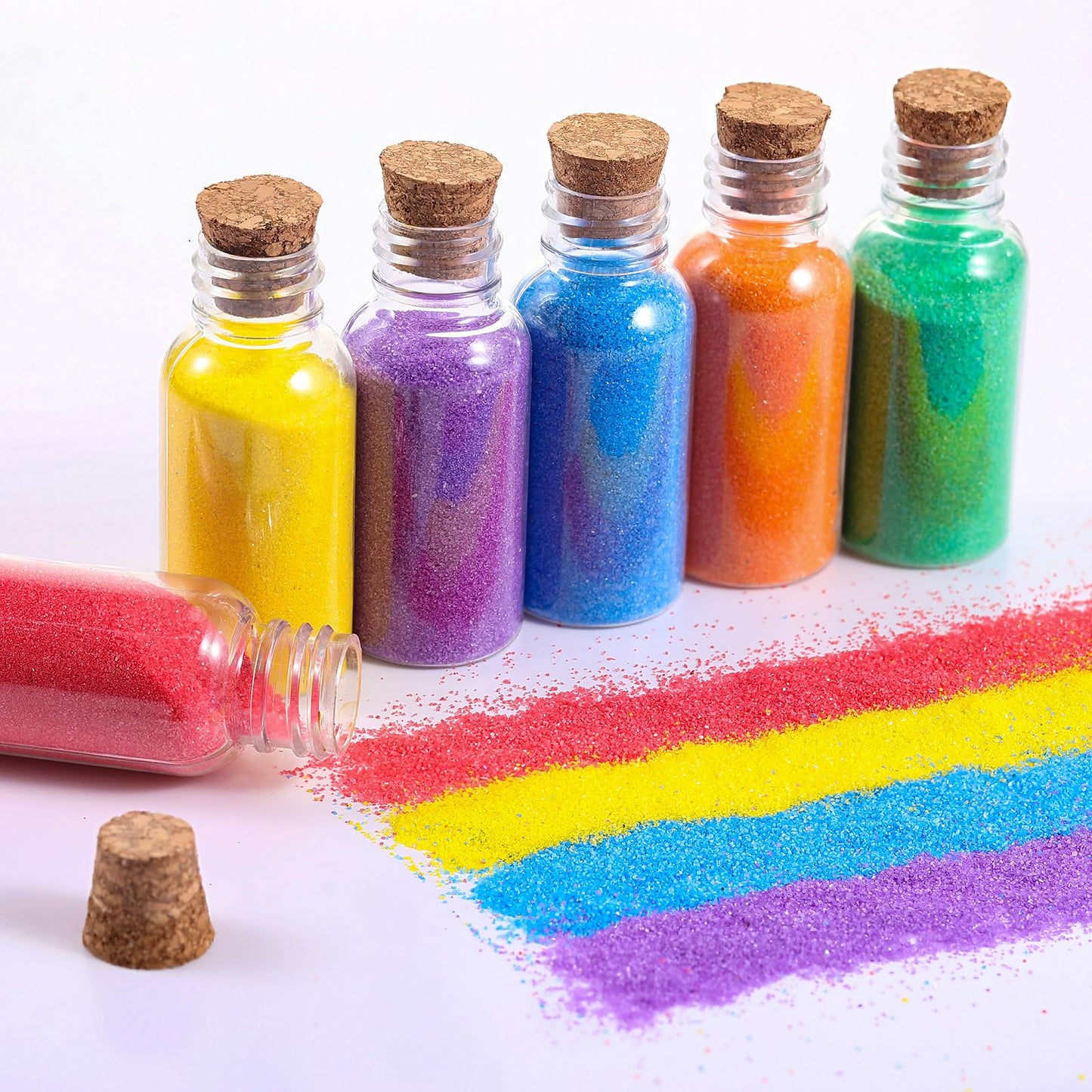 Libima 24 Pcs Art Sand Colored 9oz Bottles – DIY Kids Arts & Crafts Kit