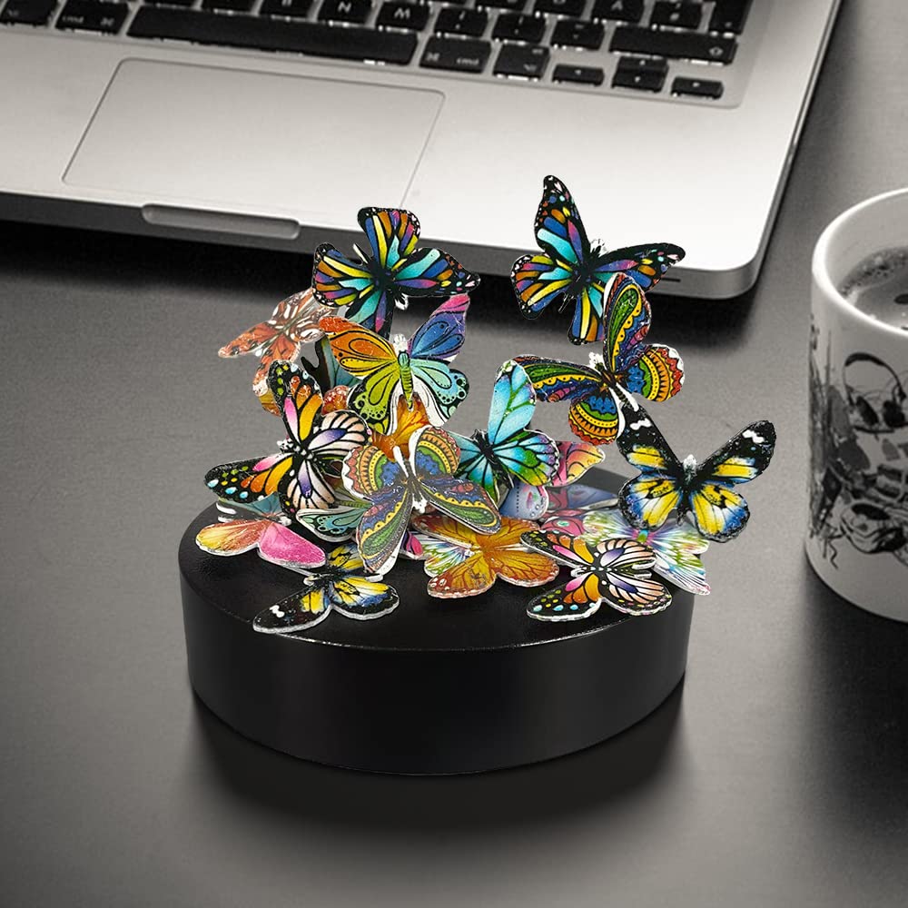 LICRAFT Desk Sculpture Butterflies – 22-Piece Fidget Toy for Focus, Relaxation & Desk Decor