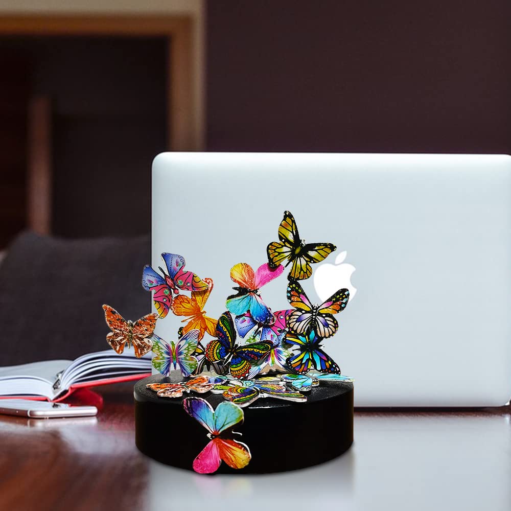 LICRAFT Desk Sculpture Butterflies – 22-Piece Fidget Toy for Focus, Relaxation & Desk Decor