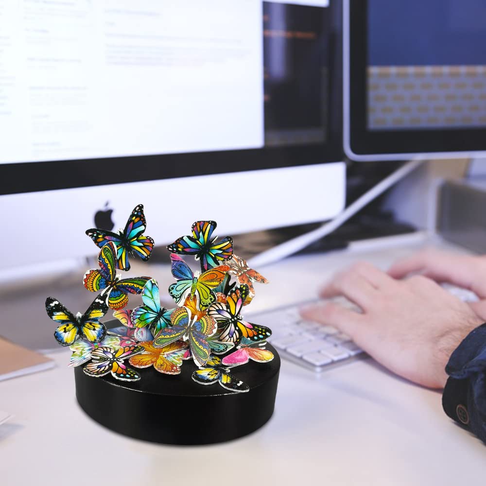 LICRAFT Desk Sculpture Butterflies – 22-Piece Fidget Toy for Focus, Relaxation & Desk Decor