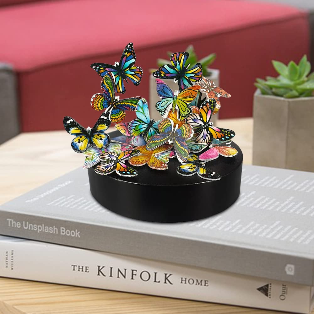 LICRAFT Desk Sculpture Butterflies – 22-Piece Fidget Toy for Focus, Relaxation & Desk Decor