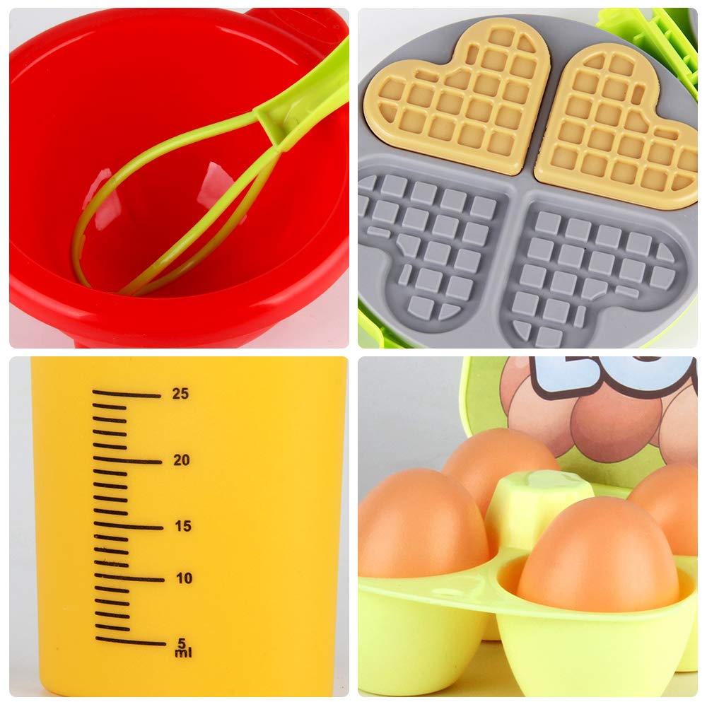 LiDi RC 27-Pack Waffle Play Food Set for Toddlers and Kids | New Sprouts Waffle Time Variety, Ages 3-8
