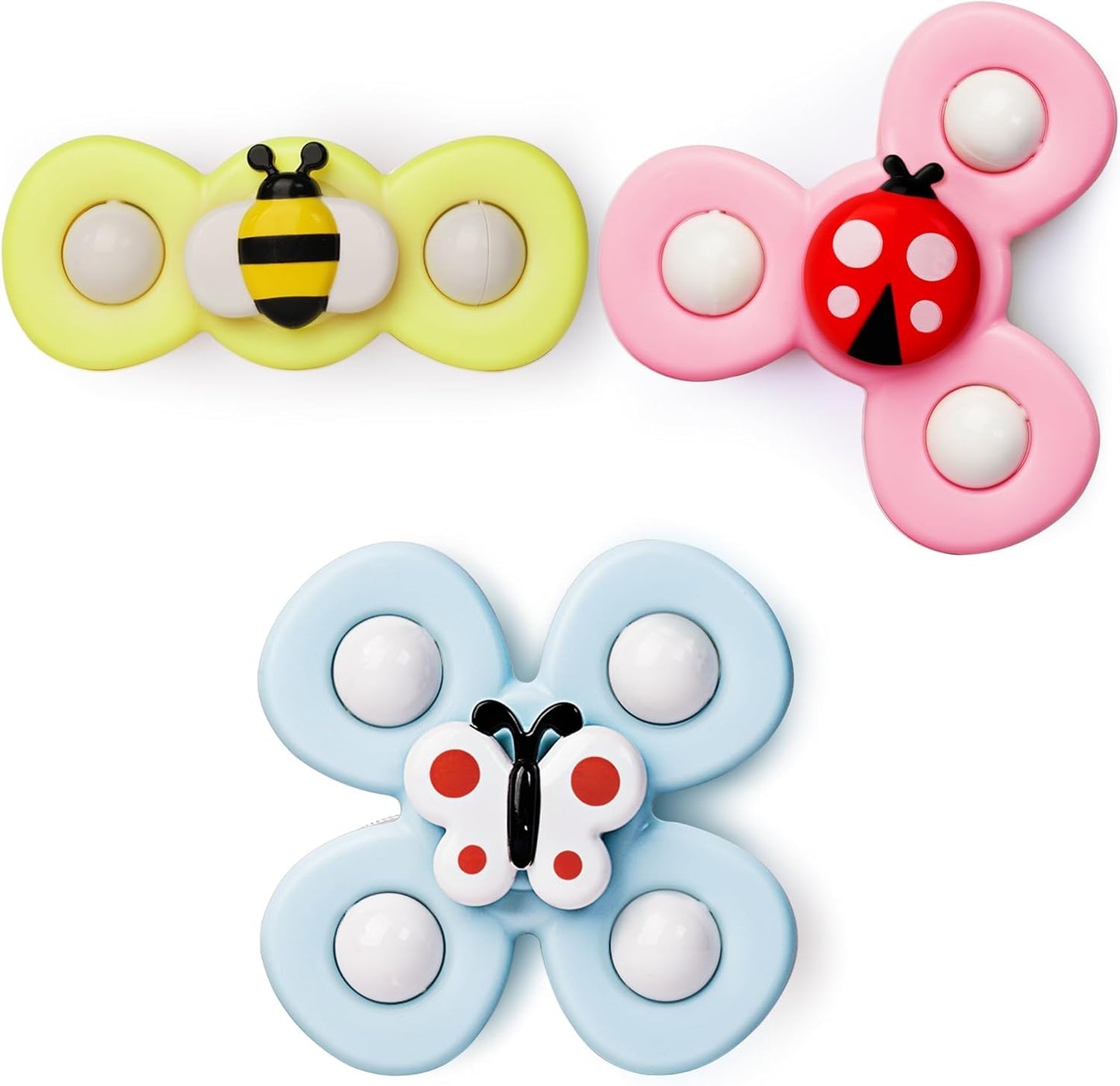 LiKee Strong Suction Cup Fidget Rotating Sensory Bath Toy – 10+ Months