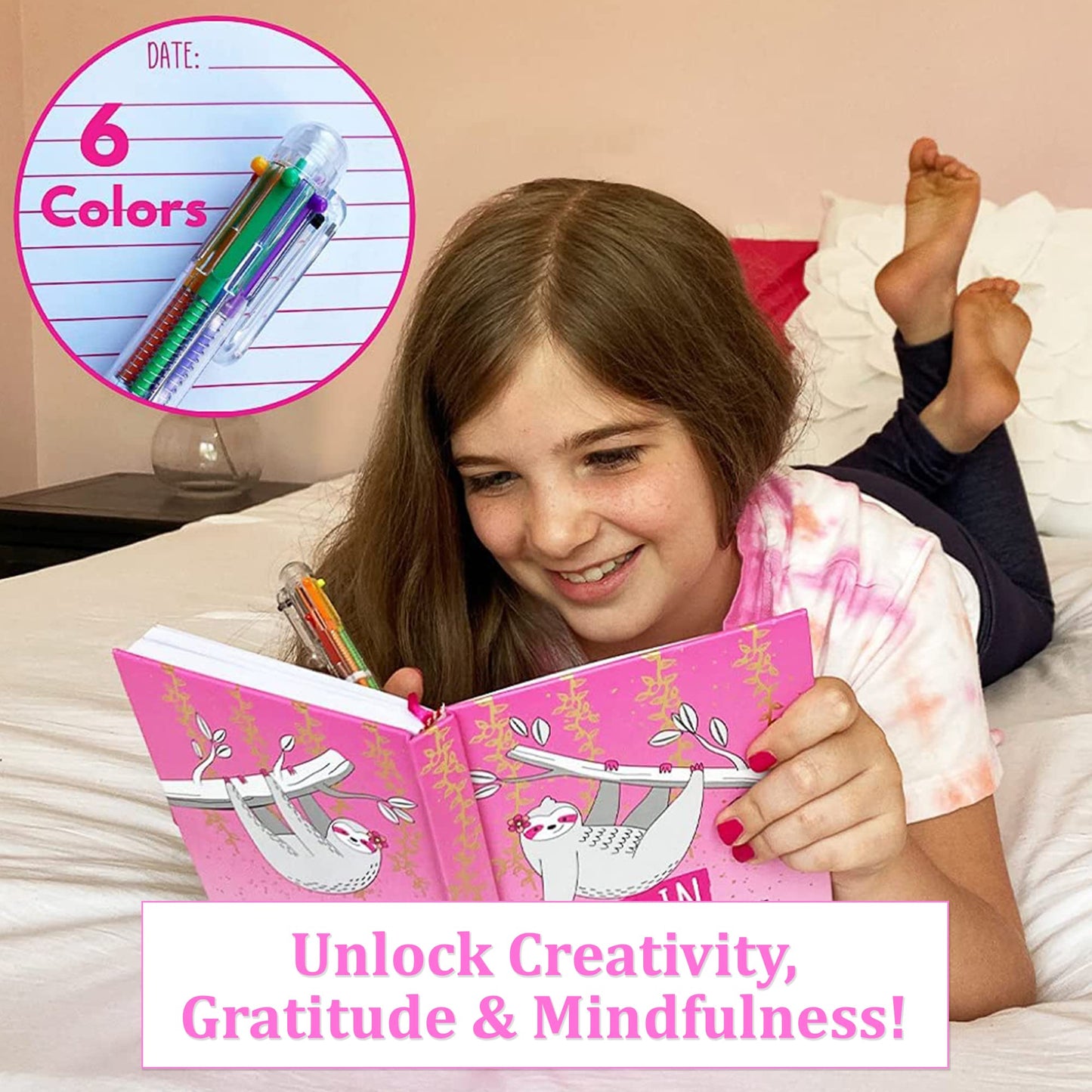 Life is a Doodle Diary with Lock for Girls – Secret Journal & Jewelry Gift Set