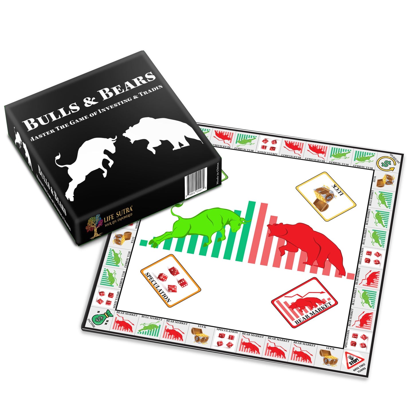 Life Sutra Bulls & Bears — Easy Finance Board Game for 12+ | Learn Stocks & Crypto