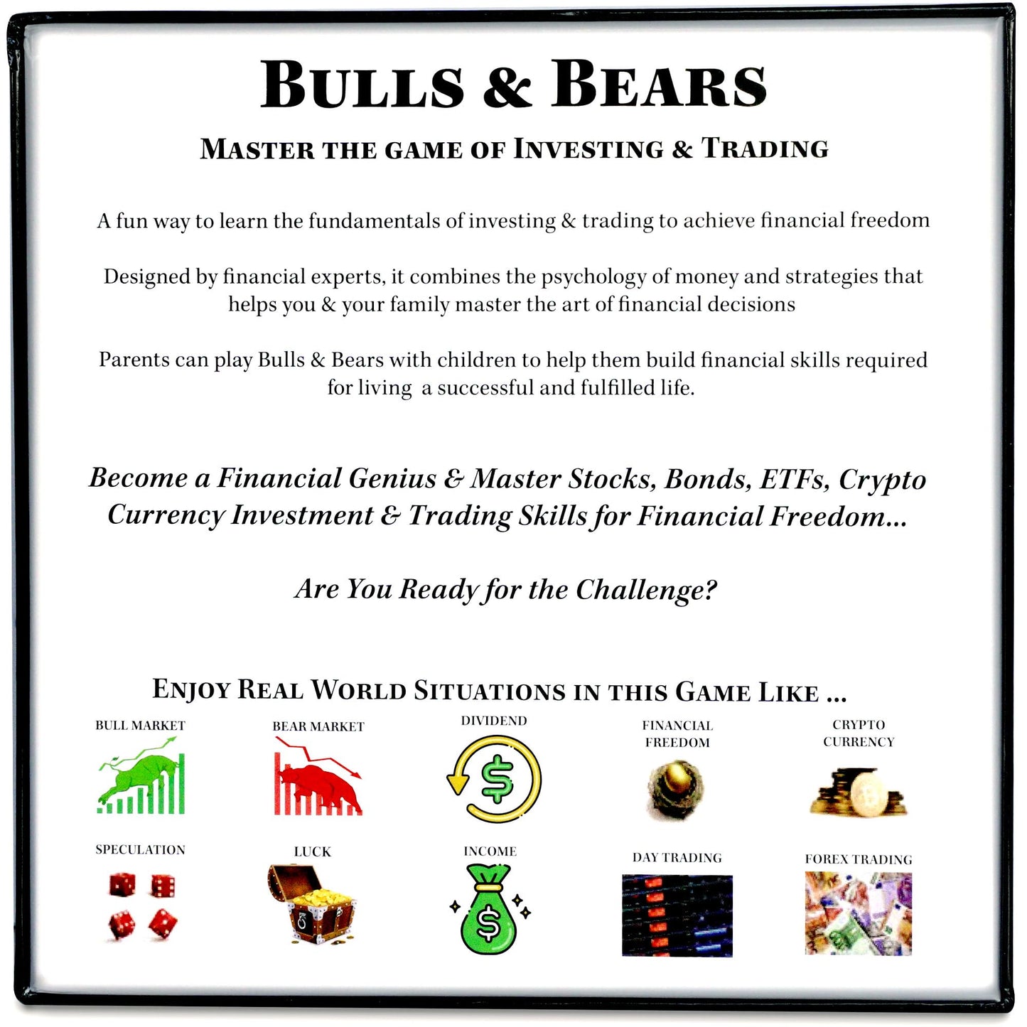 Life Sutra Bulls & Bears — Easy Finance Board Game for 12+ | Learn Stocks & Crypto