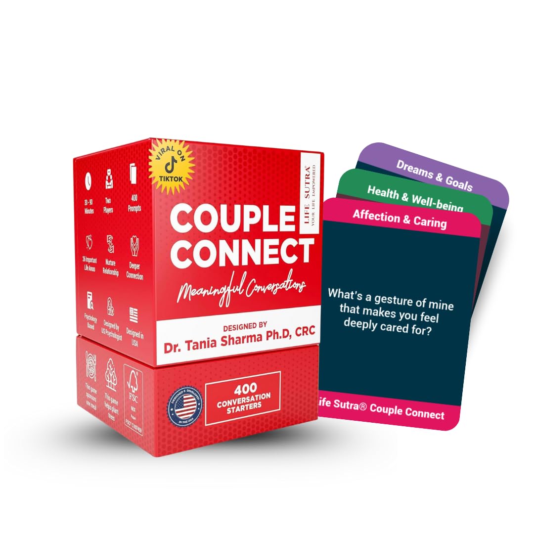 Life Sutra Couple Connect Game – 400 Thought-Provoking Cards for Newlyweds & Date Nights