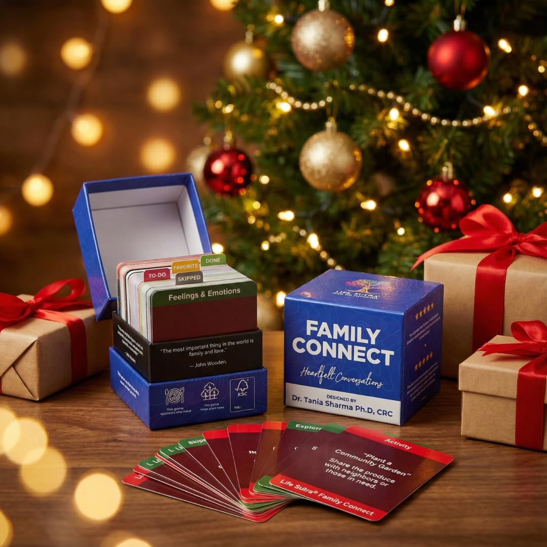 Life Sutra Family Connect - 400 Conversation Starter Cards for Families, Teens & Kids