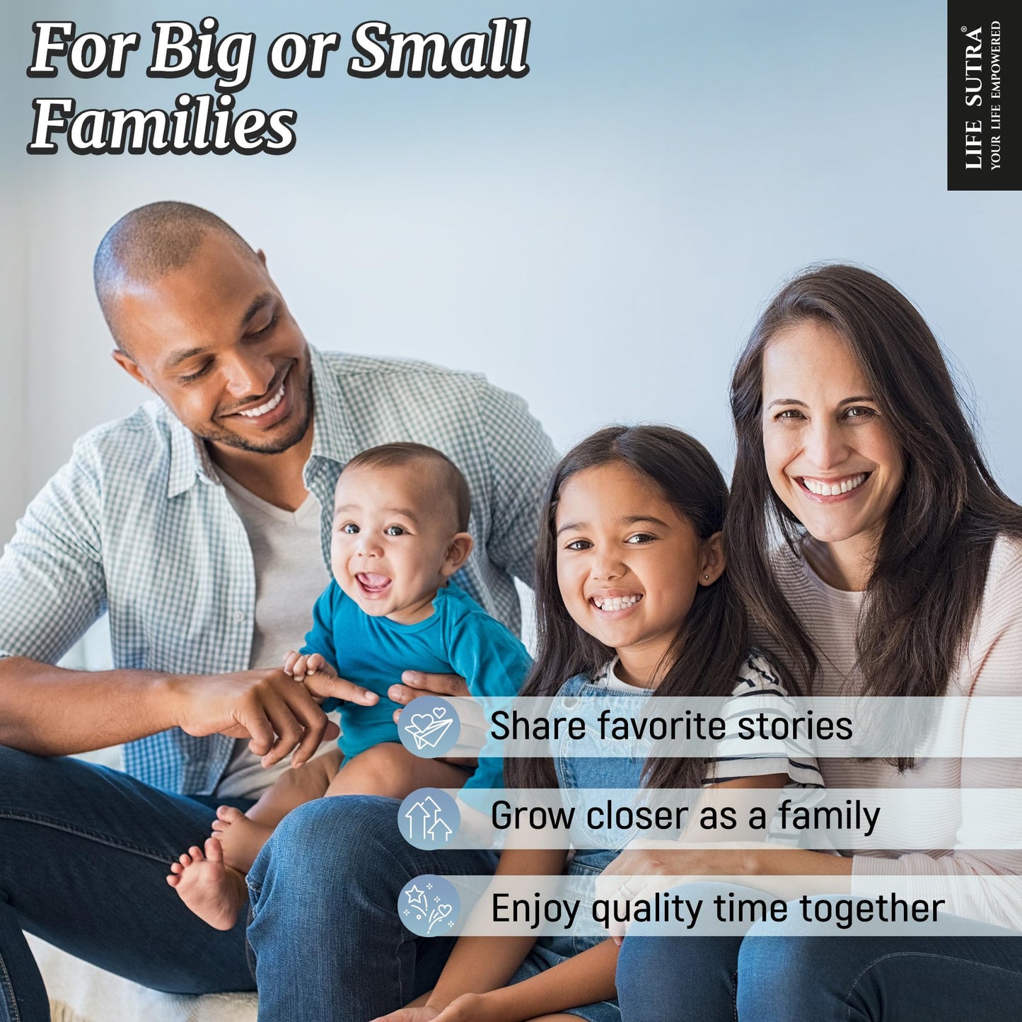 Life Sutra Family Connect - 400 Conversation Starter Cards for Families, Teens & Kids