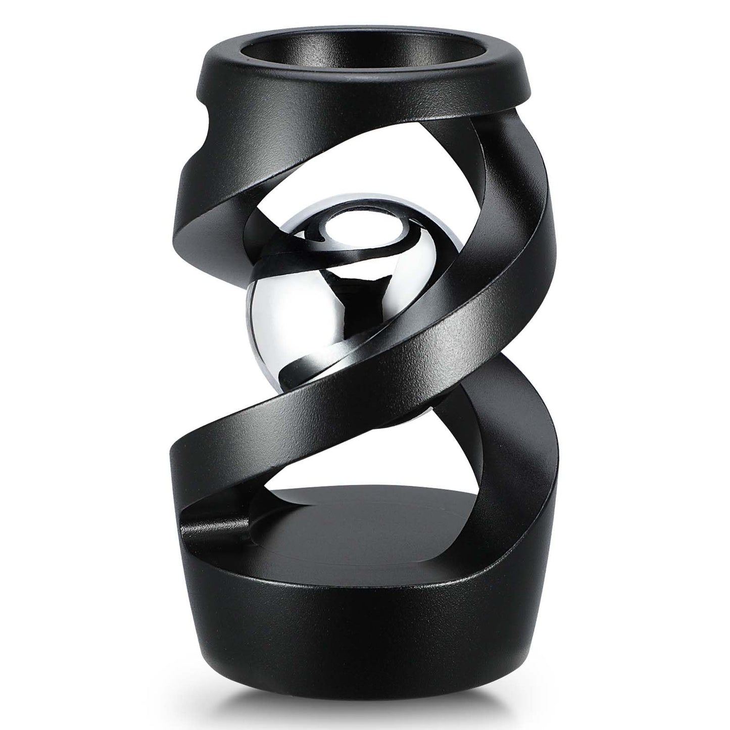 Lifidea Kinetic Optical Illusion Toys — Desktop Fidget Spinner Ball (Black)