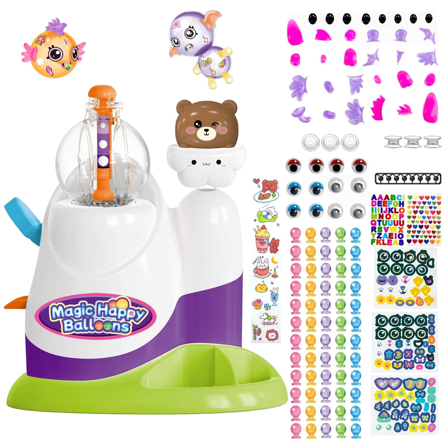 Ligamentexa Bear Pump Balloon Craft Kit – 60-Piece DIY Toy for Kids 3+