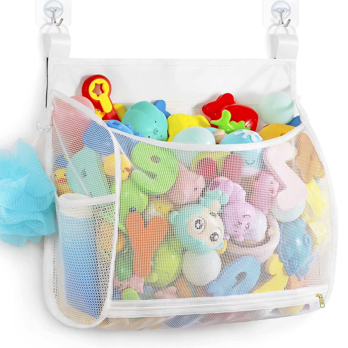 Ligereza Baby Mesh Bath Toy Organizer — Ultra Large Capacity, Multiple Hanging Options