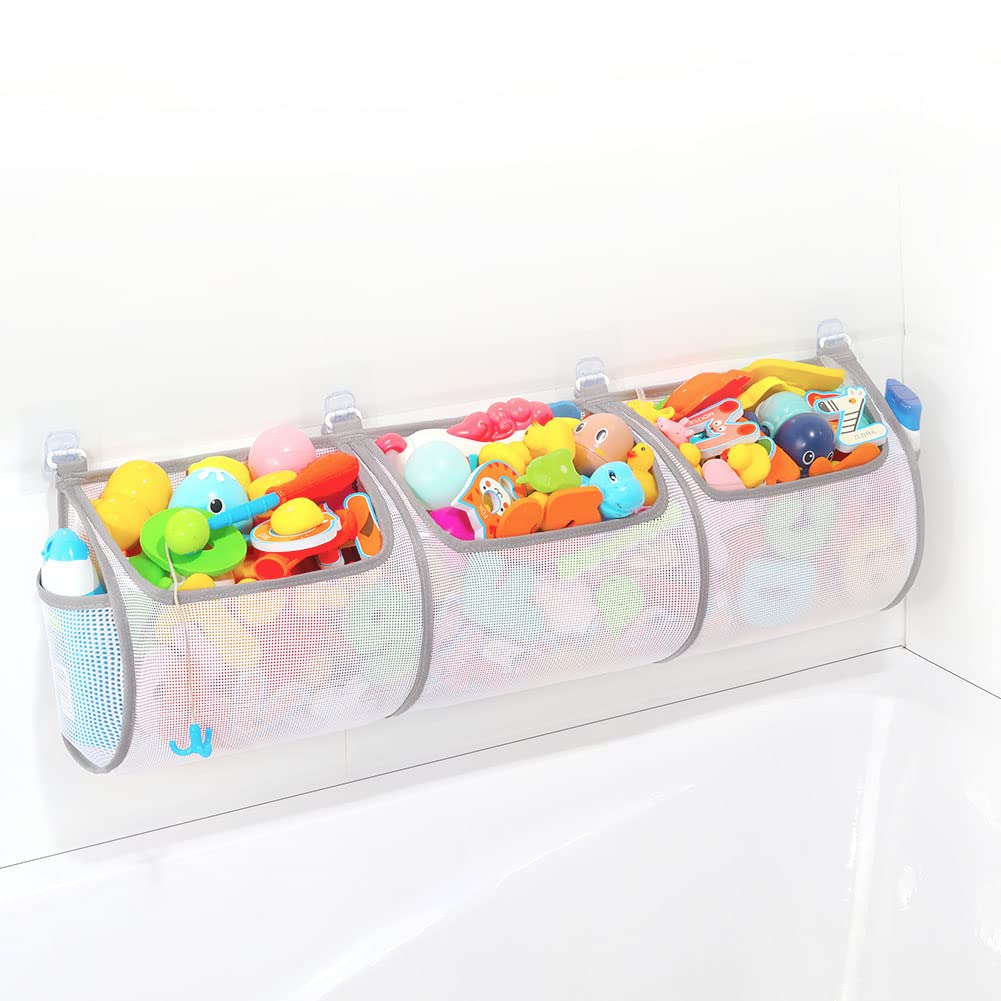 Ligereza Bathtub Toy Holder – Quick-Dry Mesh Organizer for Kids