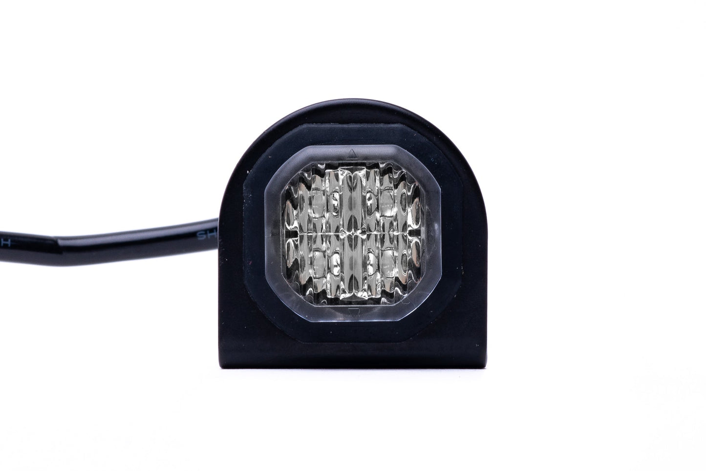 Covert LED Button Blast Fend Off LED Strobe Warning Light Head (Amber)
