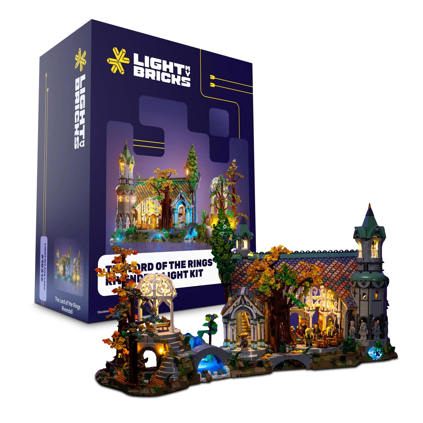 Light My Bricks LED Light Kit for LEGO Rivendell 10316-24 | 24 LEDs, 3D Instructions