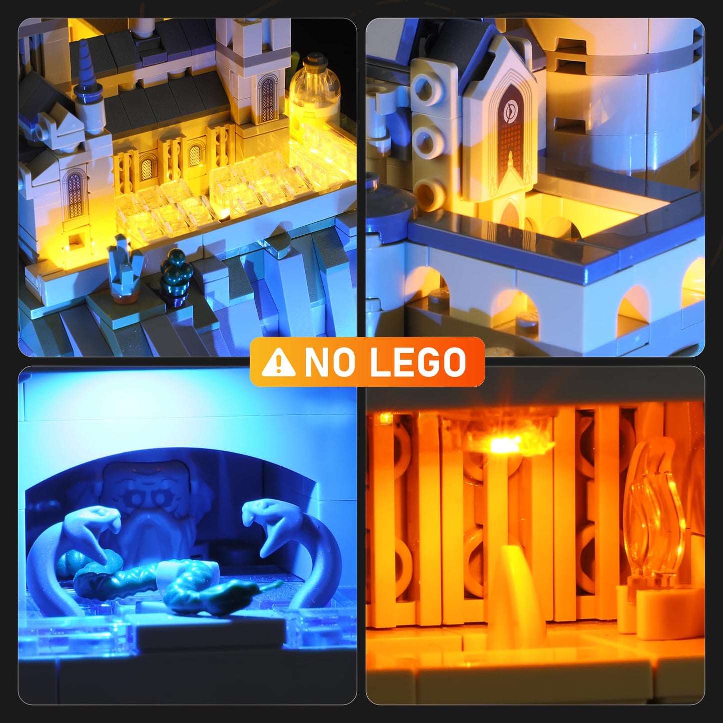 LIGHTAILING LED Light for Lego 76419 Hogwarts Castle and Grounds – Easy Install, Hidden Wiring, Remote-Control Version (Model Not Included)