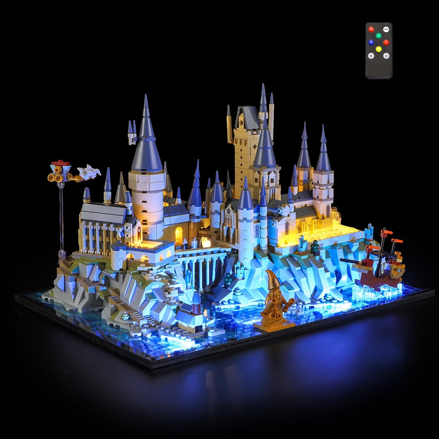 LIGHTAILING LED Light for Lego 76419 Hogwarts Castle and Grounds – Easy Install, Hidden Wiring, Remote-Control Version (Model Not Included)