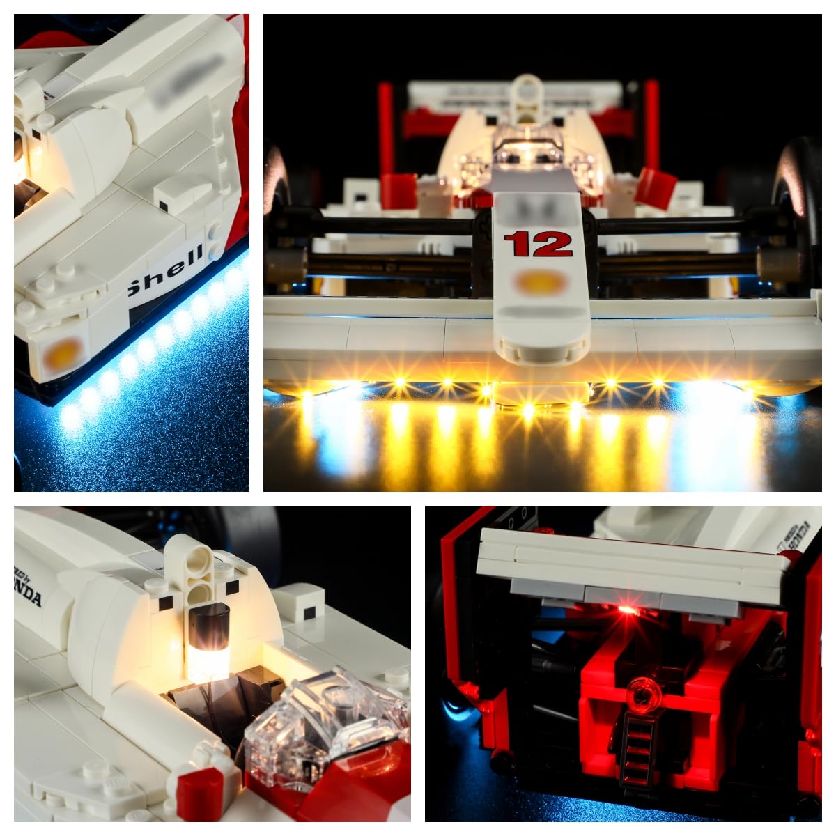 Lightailing LED Lighting Kit for Lego 10330 McLaren MP4/4 & Ayrton Senna – Not Included Model Set