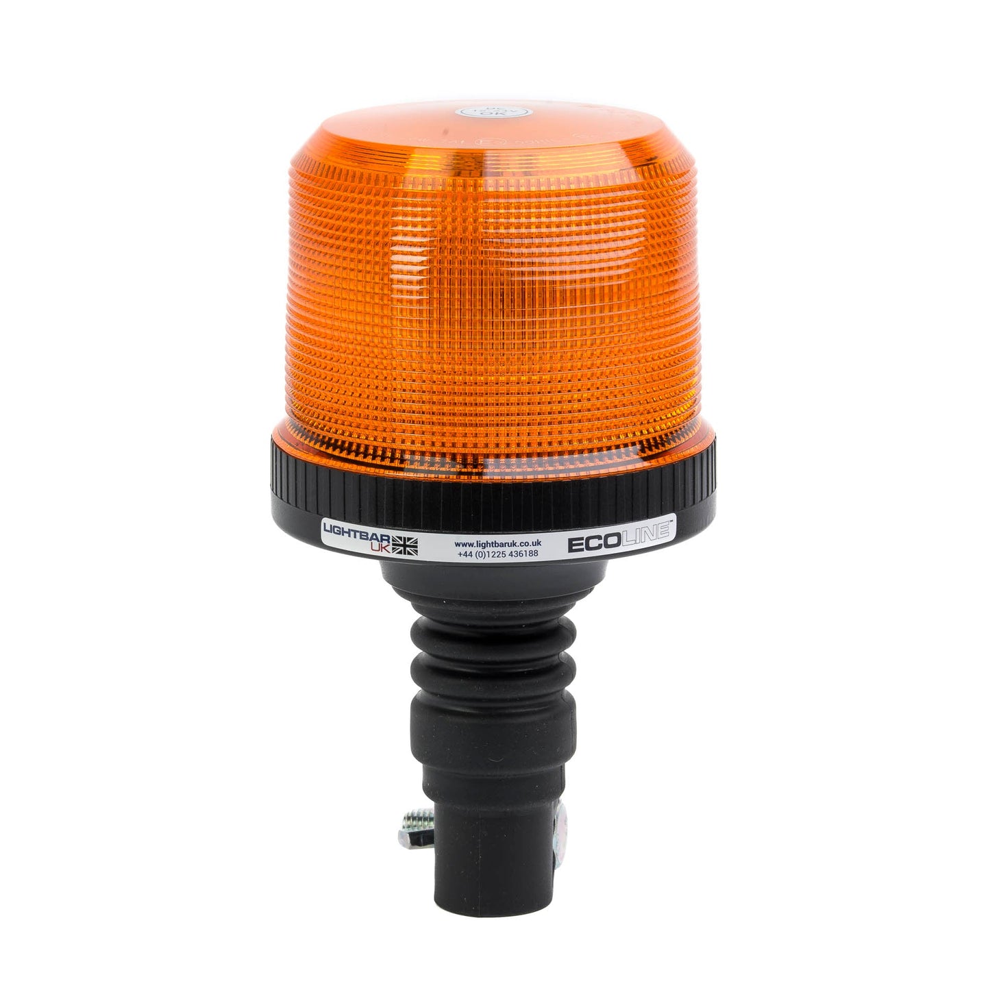 Ecoline Heavy Duty Amber Flexible DIN Pole Mount LED Beacon