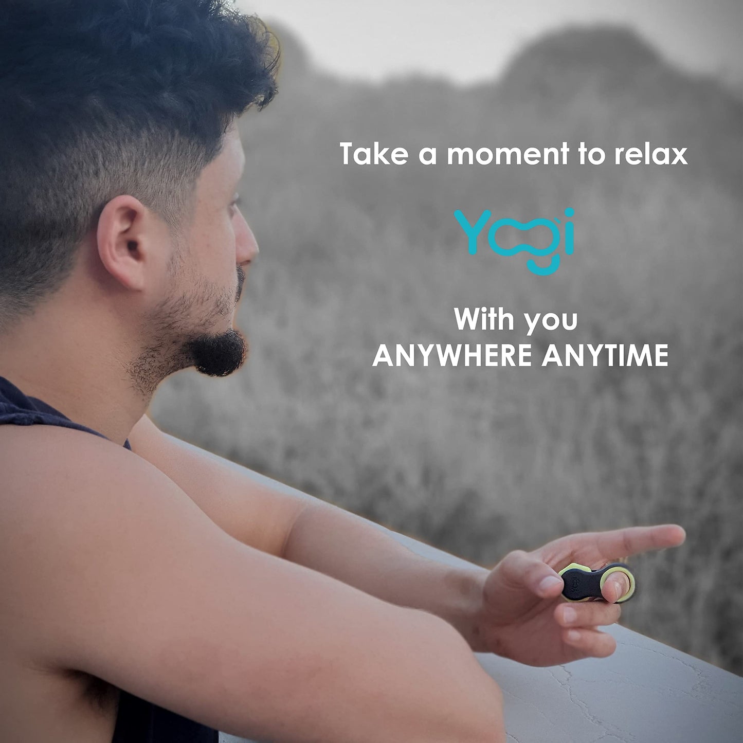Yogi Fidget Toy by LIGHTBULB IDEAS — Silent Sensory Spinner for Focus & Stress Relief