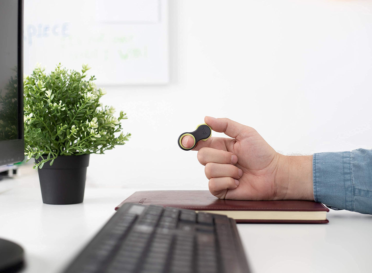 Yogi Fidget Toy by LIGHTBULB IDEAS — Silent Sensory Spinner for Focus & Stress Relief