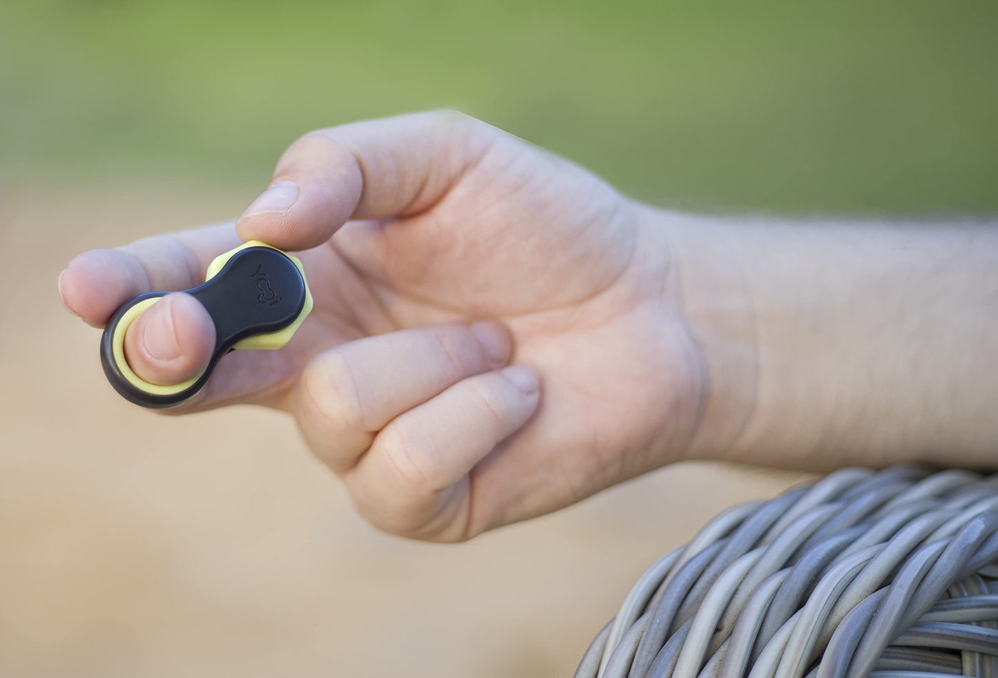 Yogi Fidget Toy by LIGHTBULB IDEAS — Silent Sensory Spinner for Focus & Stress Relief