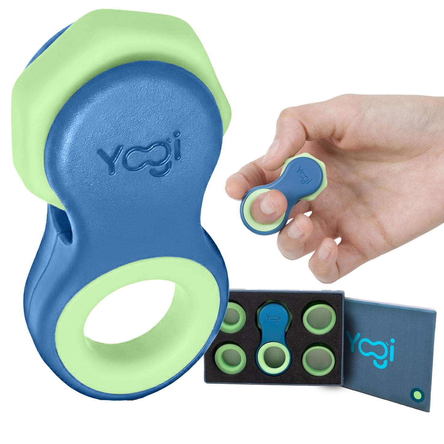 Yogi Fidget Toy by LIGHTBULB IDEAS | Silent Sensory Spinner for Focus, Anxiety & ADHD