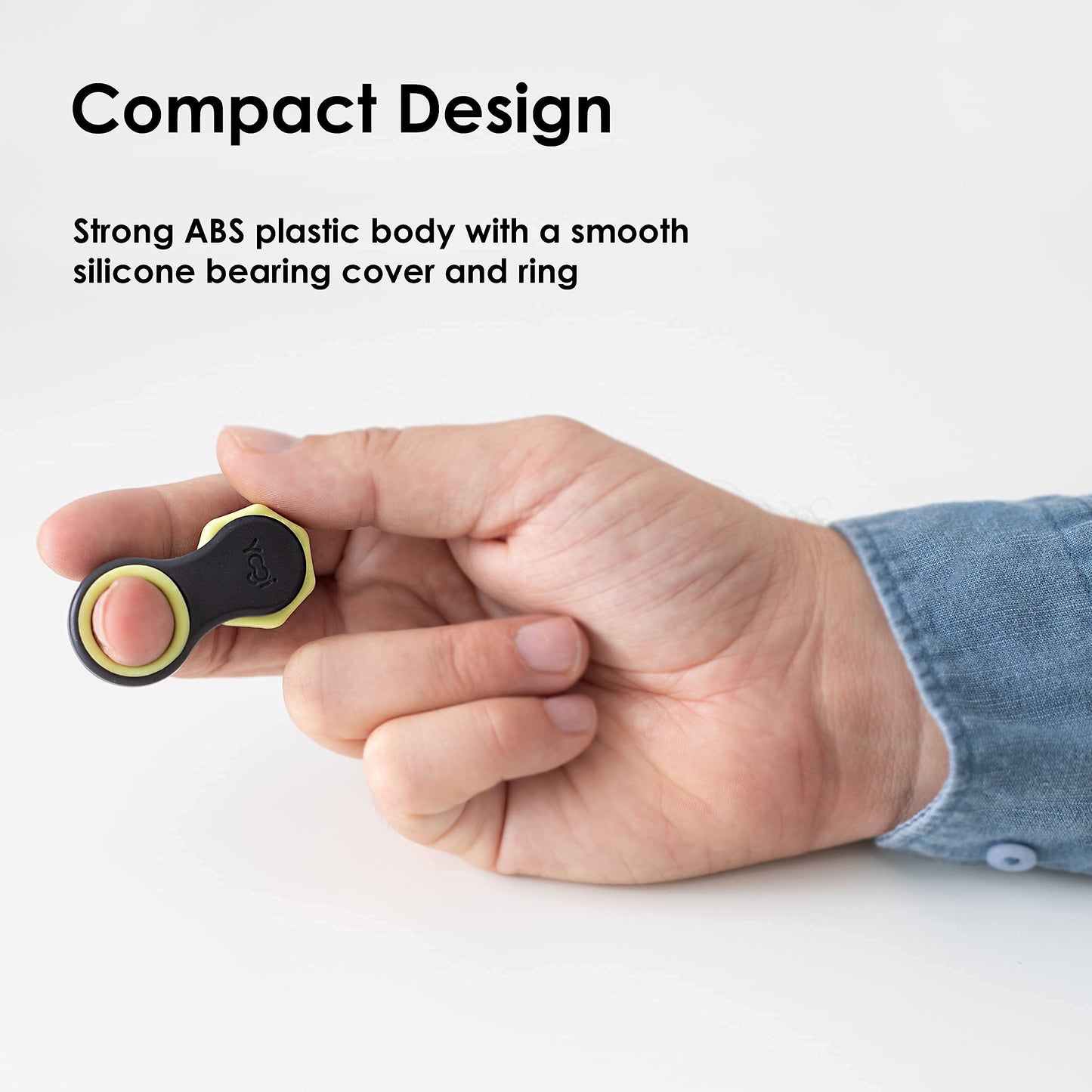 Yogi Fidget Toy by LIGHTBULB IDEAS — Silent Sensory Spinner for Focus & Stress Relief