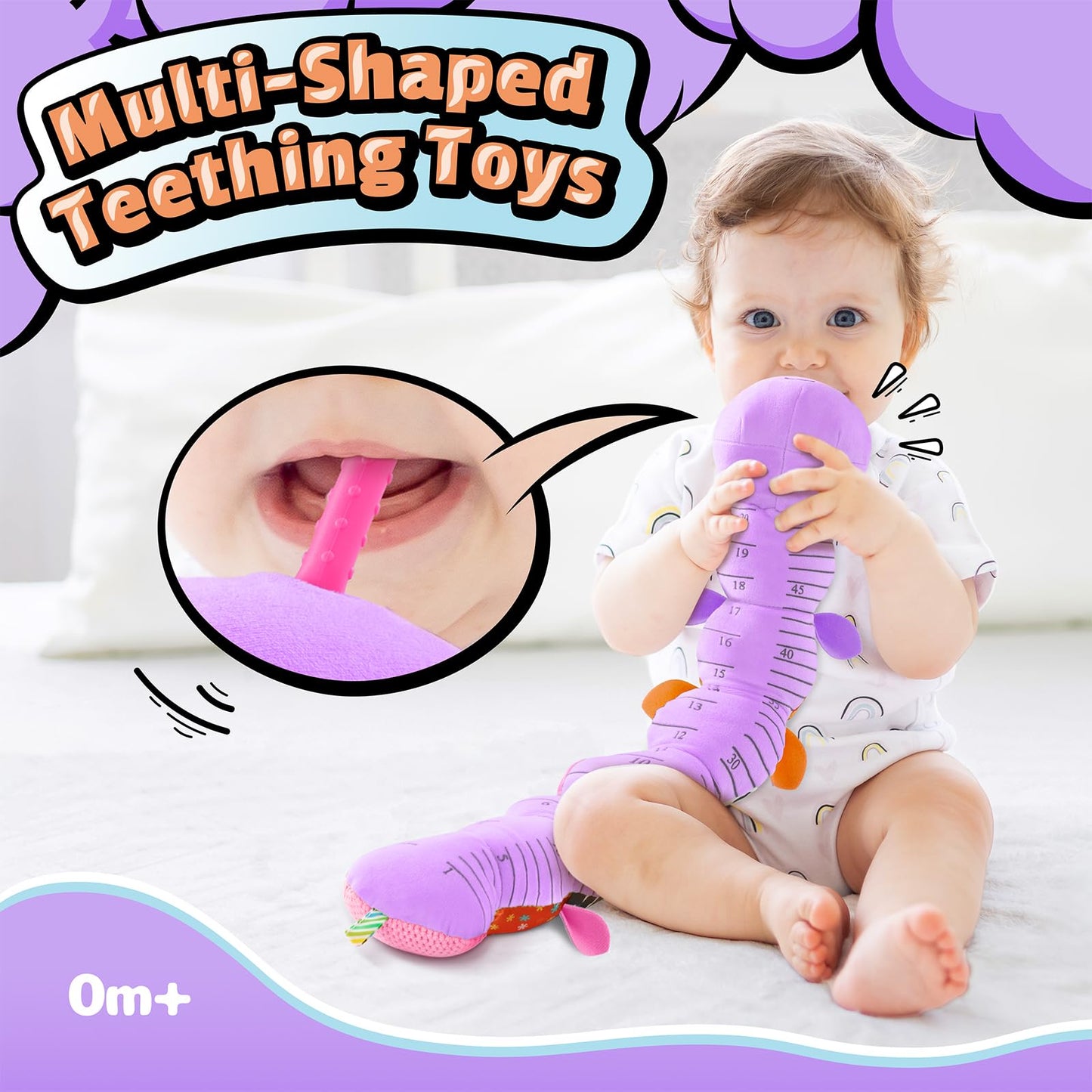 LIGHTDESIRE Baby Toys Musical Caterpillar – 6-in-1 Sensory & Tummy Time Toy