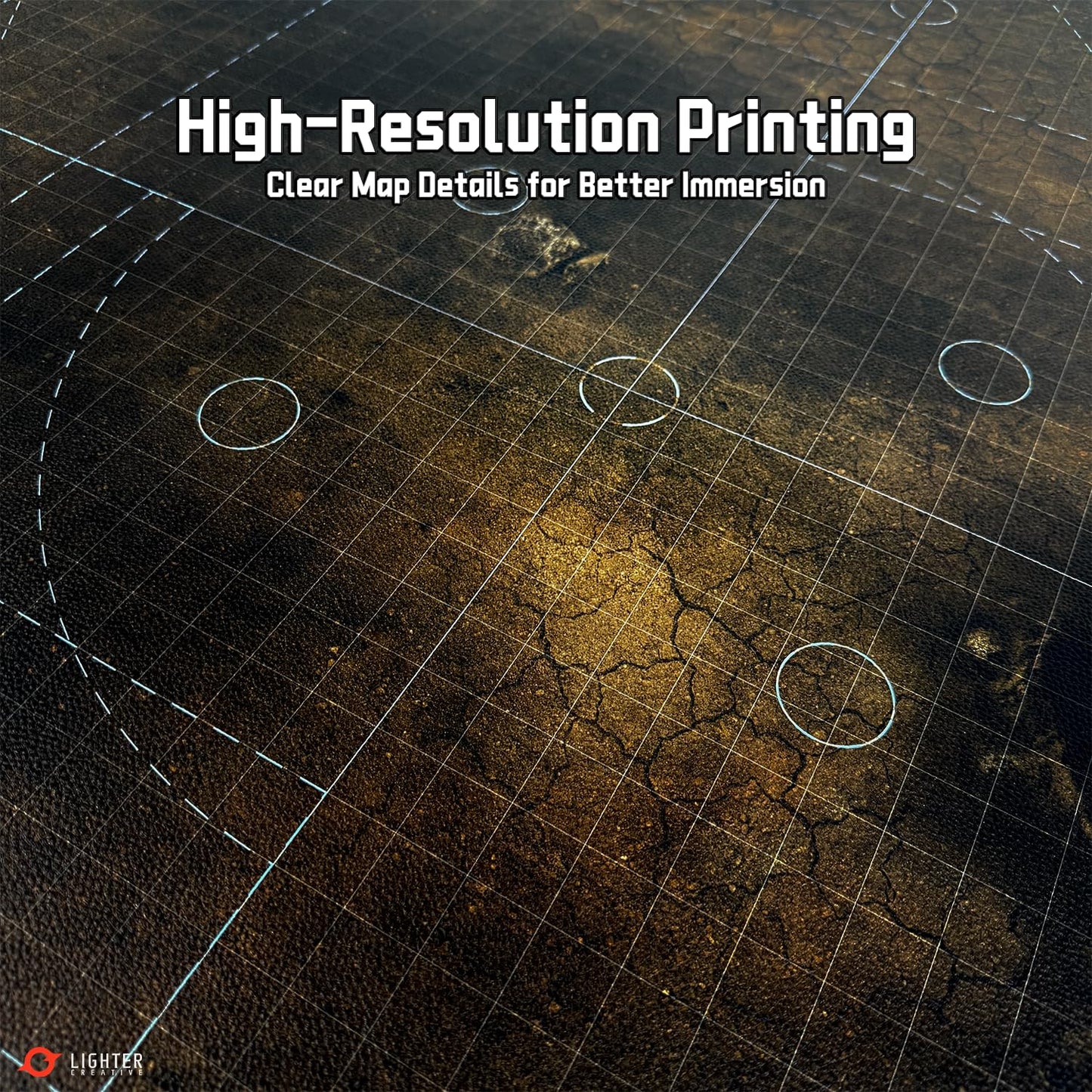 Lighter Creative 44x60 Battle Mat for WH40K Pariah Nexus Deployment Zone – Doomsday Barrens