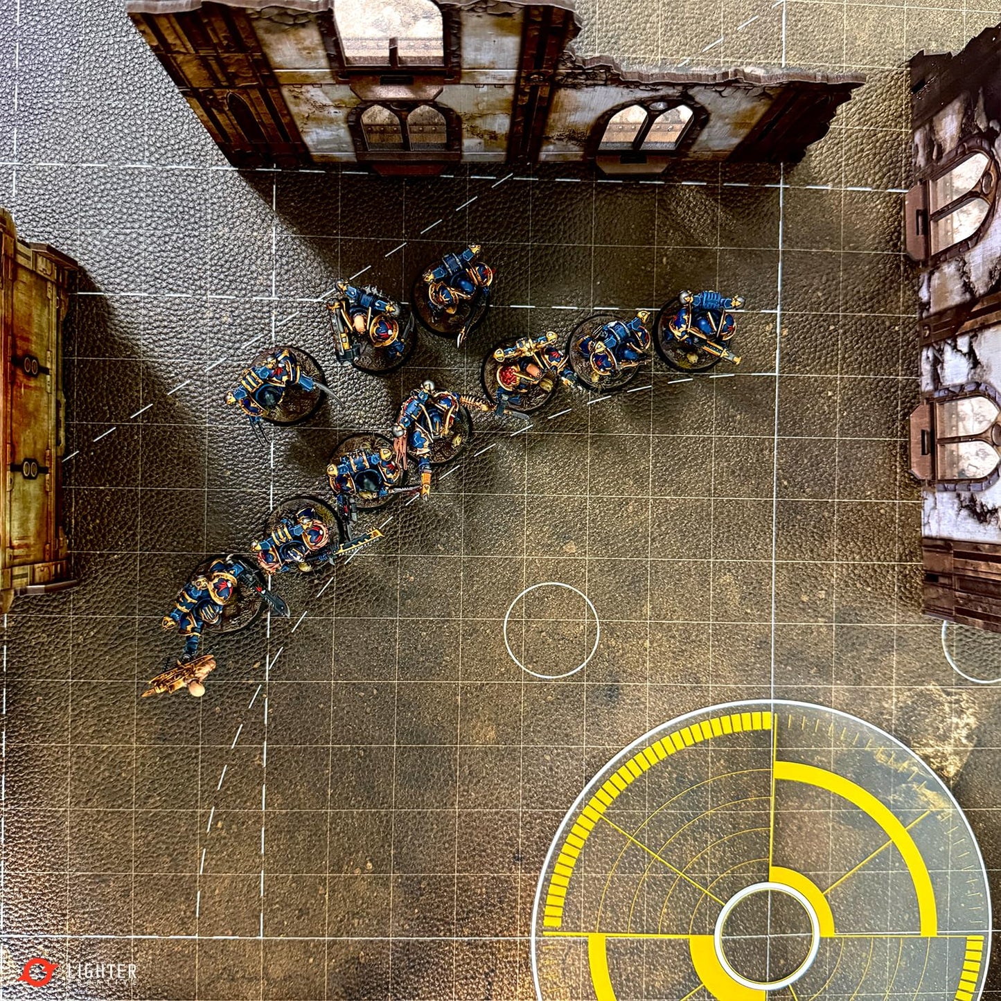 Lighter Creative 44x60 Battle Mat for WH40K Pariah Nexus Deployment Zone – Doomsday Barrens