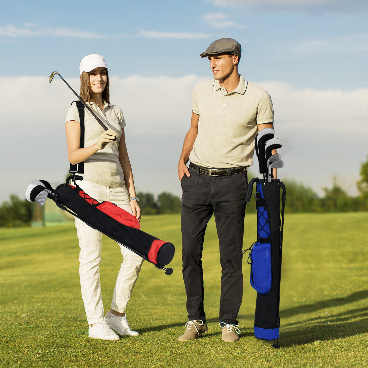 Lightweight Golf Bag for The Driving Range-Blue