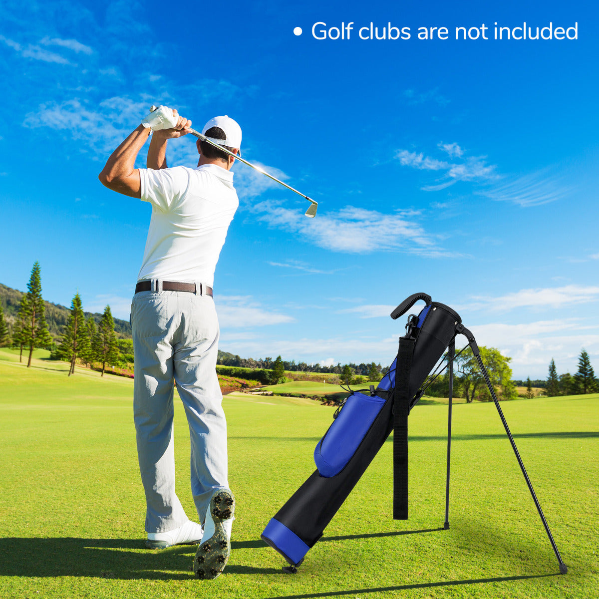 Lightweight Golf Bag for The Driving Range-Blue