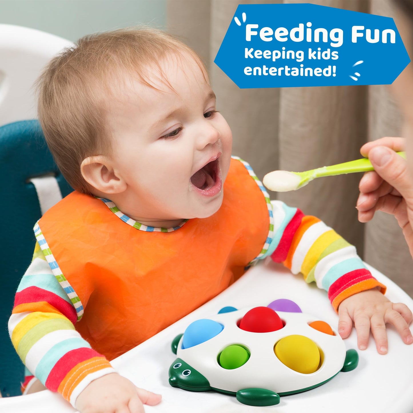 LiKee Fidget Popper Baby Toy — Montessori Sensory Toy for 10+ Months