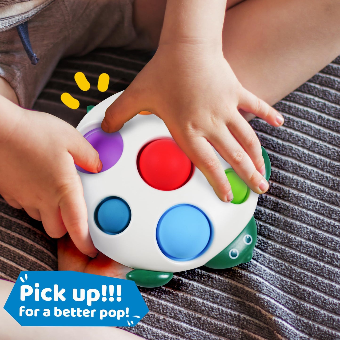 LiKee Fidget Popper Baby Toy — Montessori Sensory Toy for 10+ Months